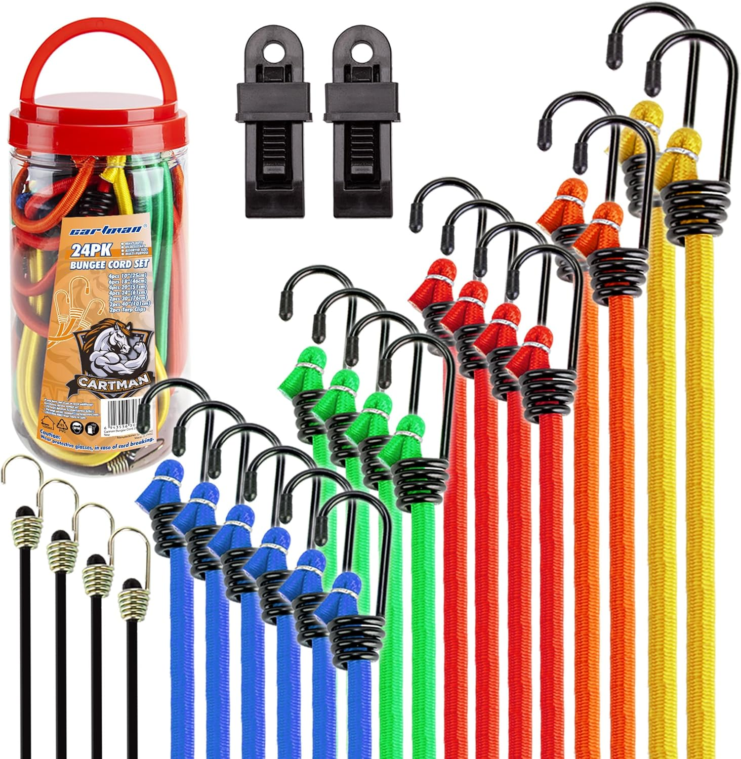 Bungee Cord 22pcs in Jar