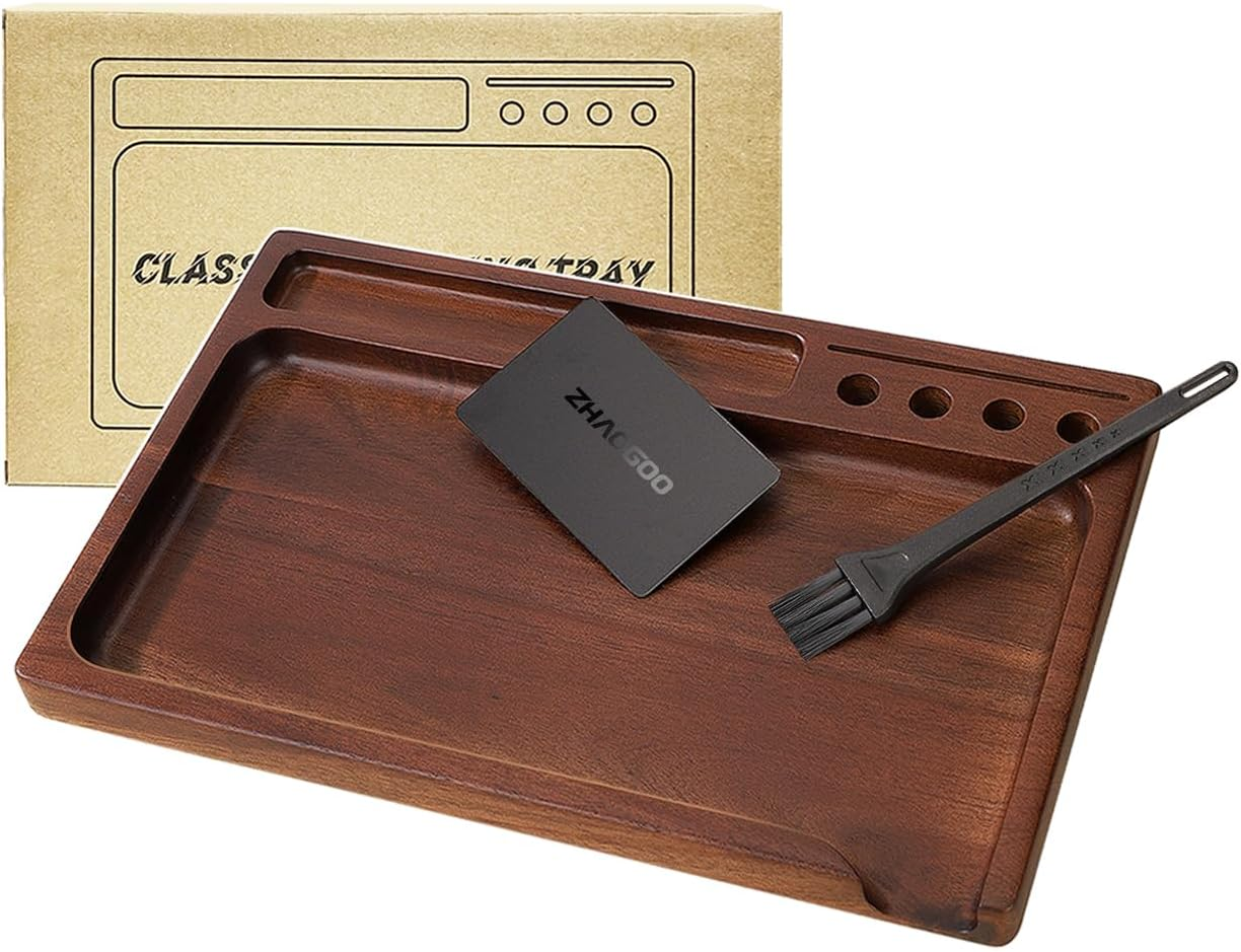 Black Walnut Rolling Tray 11