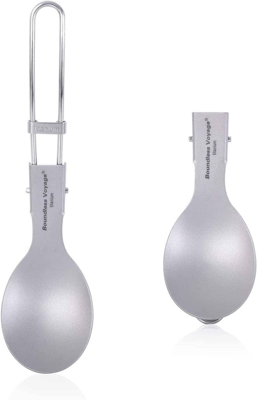 Boundless Voyage Titanium Folding Tableware Fork Spoon Spork Chopsticks Ultra... - Picture 13 of 13