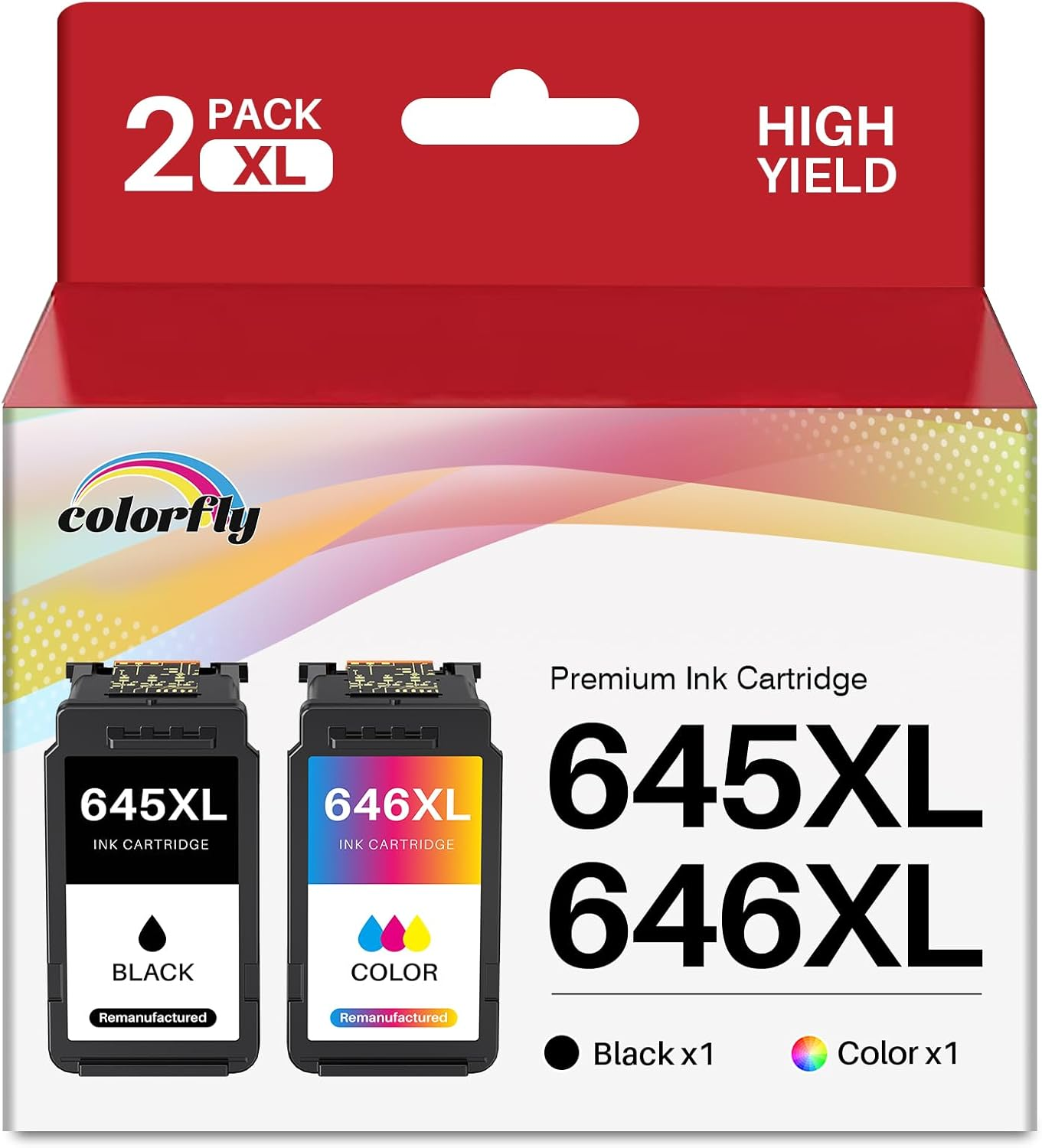 PG645XL CL646XL Ink Cartridges Replacement Canon Combo Pack PG-645 & CL-646 I... - Picture 2 of 16