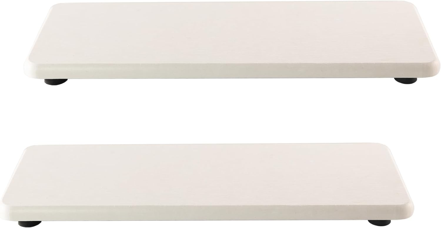 2 Pcs Water Absorbing Stone Trays, Kitchen/Bathroom Sink Soap Dish, Diatomite Tray Used for Hand Soap & Cosmetic Bottles in the Modern Home, 3.15