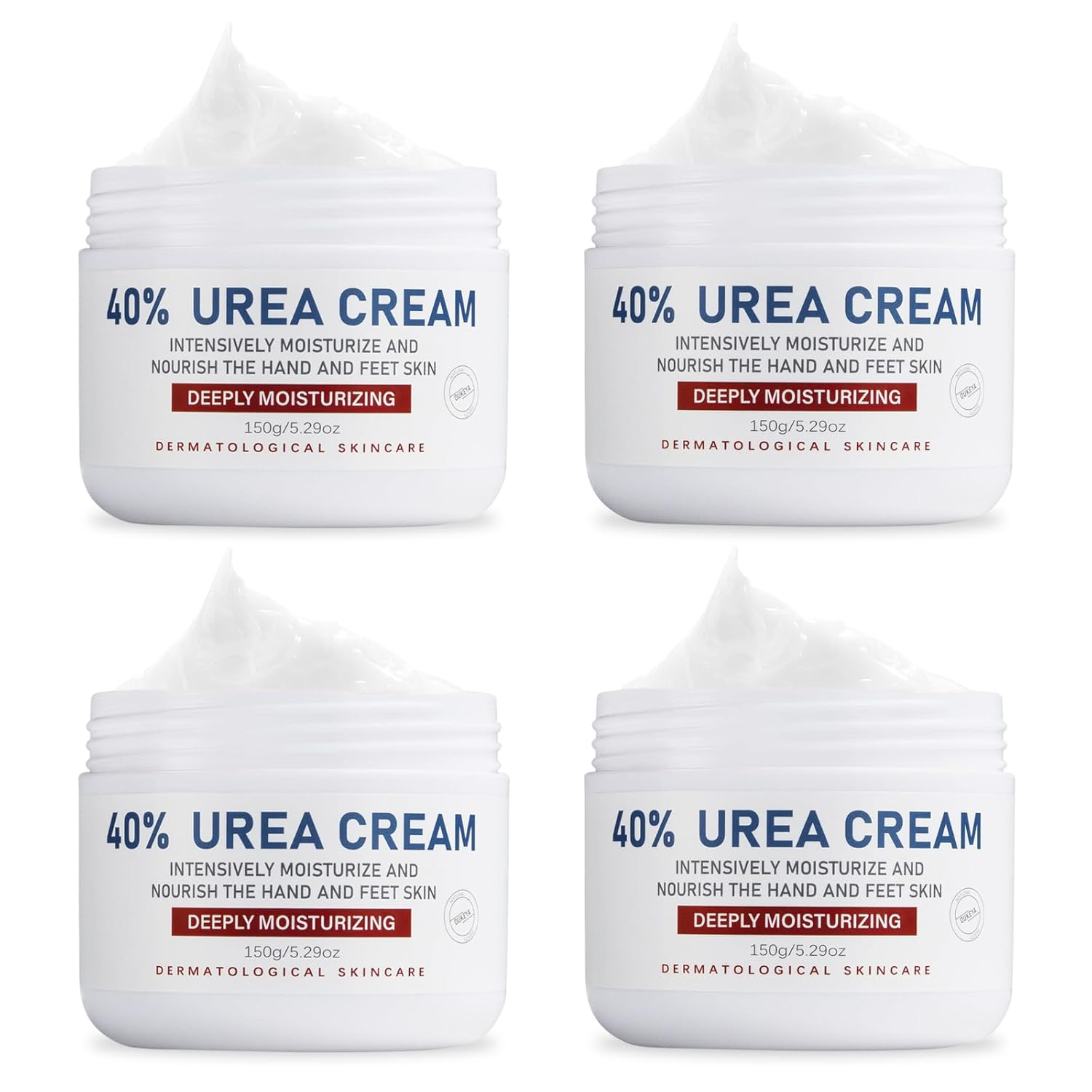 Urea Cream 40 Percent,Foot & Hand Cream for Dry Cracked,Urea Lotion for Feet Maximum Strength(4 Packs)