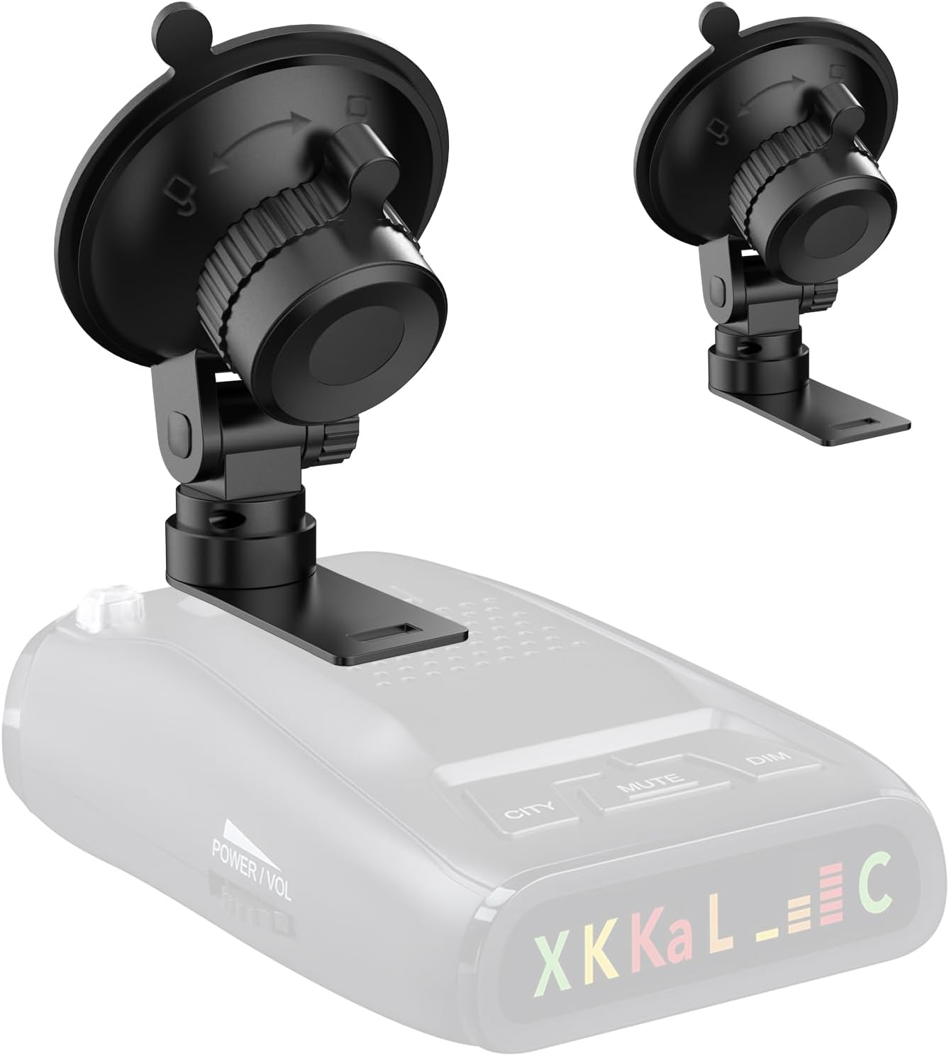 Radar Detector Mount,Car Windshield &Dashboard Suction Cup Bracket,Suitable