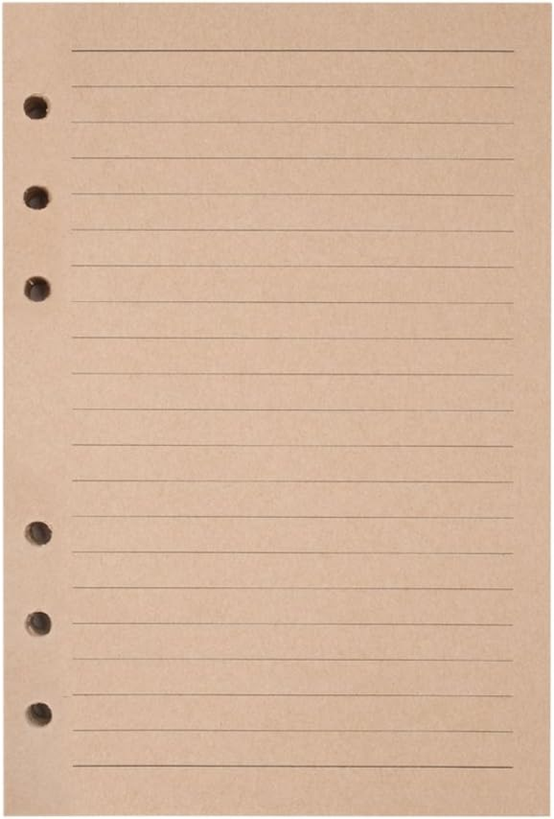 Refills Lined Paper, MALEDEN Refillable A6 Paper for 5X7 Journal Notebook Inserts 200 Lined Pages