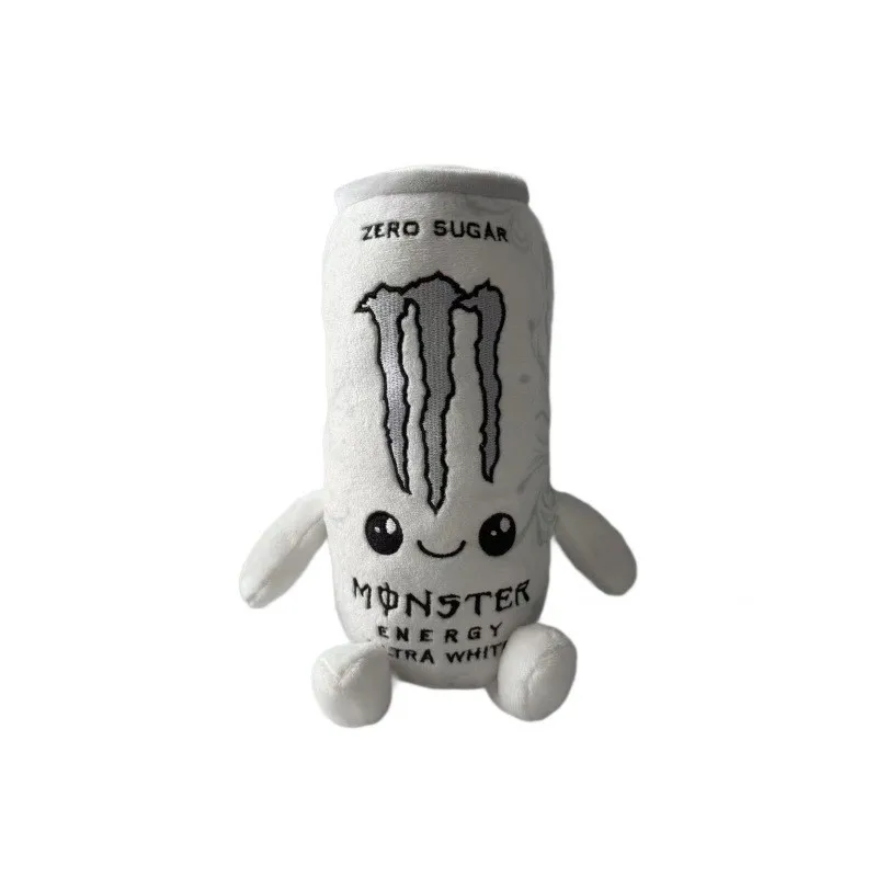 M0nster-Plüschtier „Weiße Energy-Drink-Dose” (Zuckerfrei)