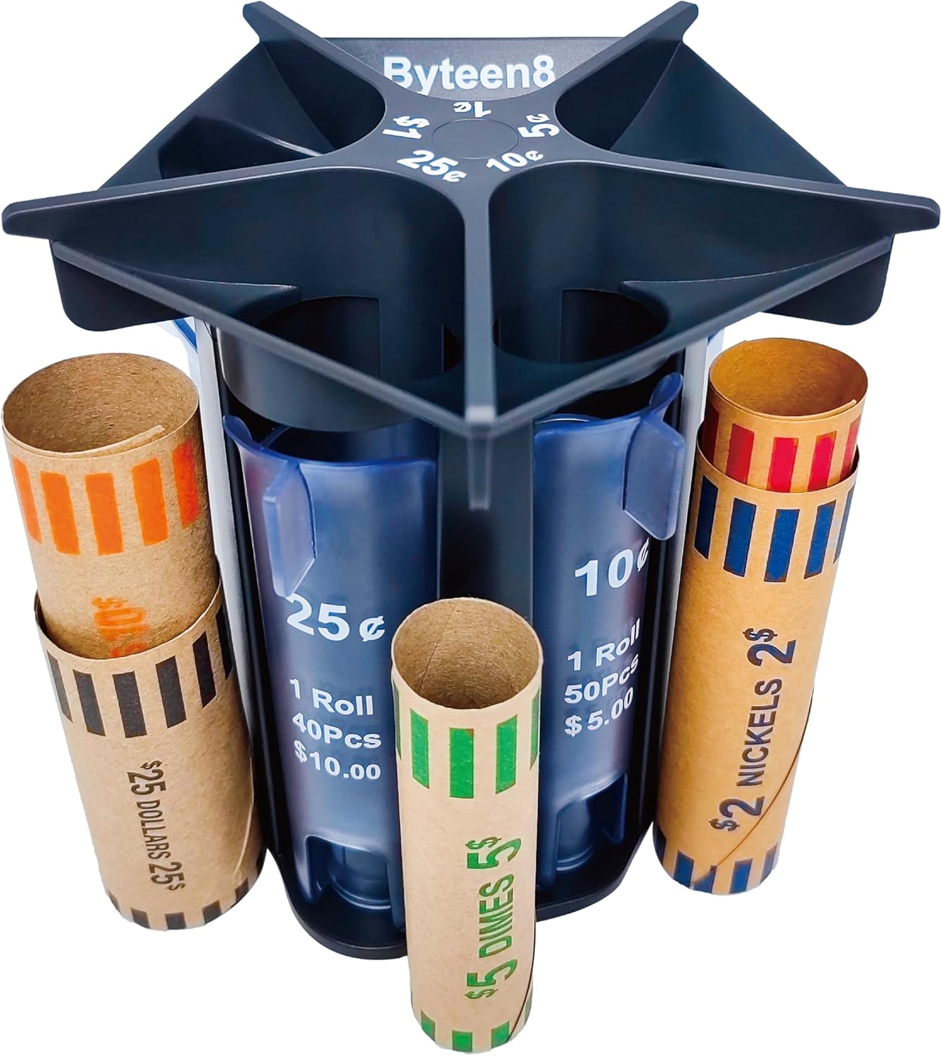 Coin Counter Coin Sorter Tube|Creative 5in1 Change Sorter Coin Counter