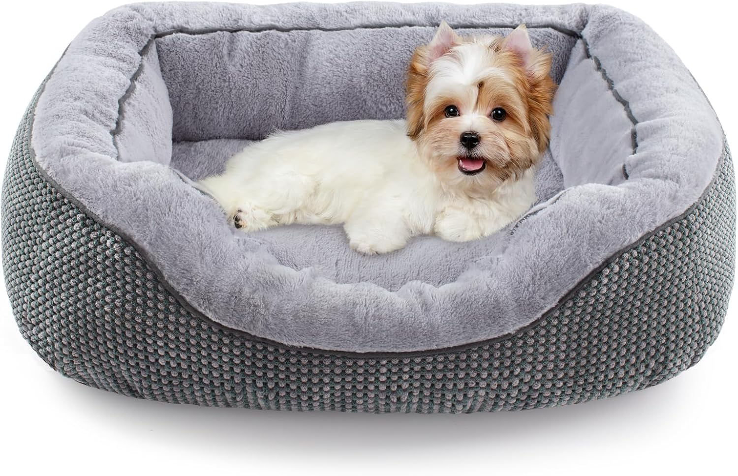 Dog Bed for Small Dogs - Washable, Orthopedic, Calming & Warming - Durable Pet Bed with Anti-Slip Bottom (25