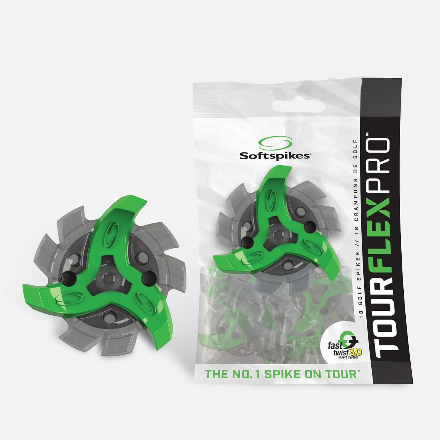 Tour Flex Pro Fast Twist 3.0 Golf Spikes - 18 Count
