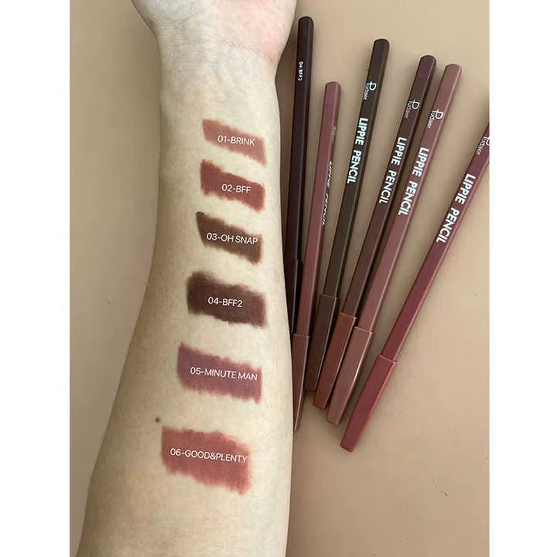 Custom Logo Wholesale Cosmetic Lip Liner Best Selling Long Lasting Waterproof Lip Liner Pencil Private Label Creamy Lipliner Set