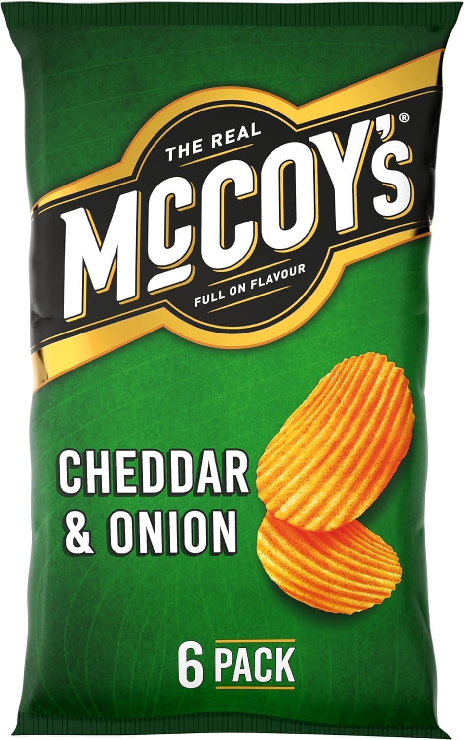 McCoy's Cheddar & Onion Multipack Crisps 6 Pack