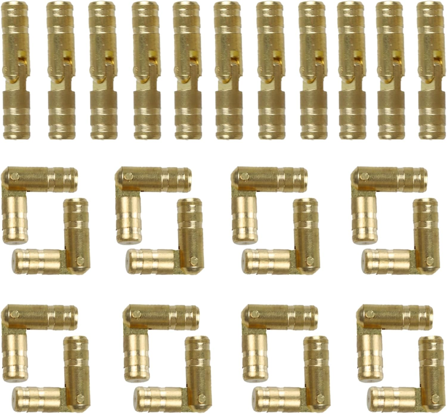 24PCS Mini Invisible Brass Hinges for Jewelry Boxes and Small Projects