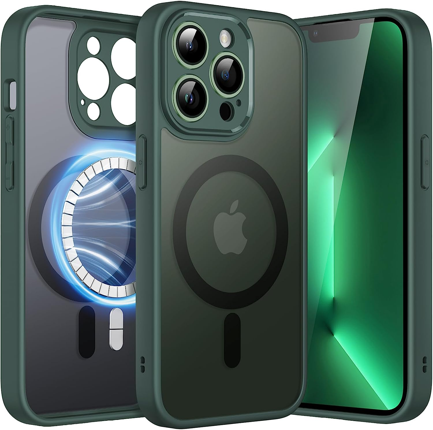 JETech Magnetic Case for iPhone 13 Pro Max 6.7-Inch, Compatible with MagSafe,... - Picture 9 of 16