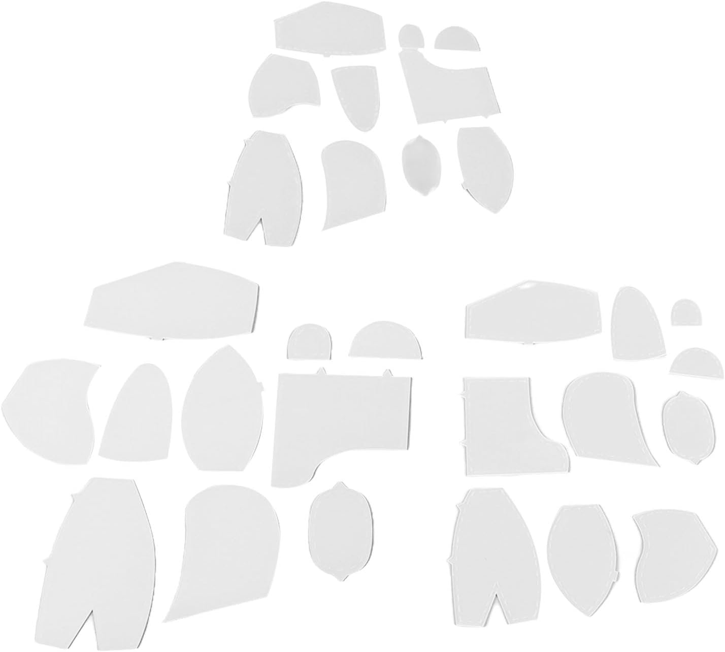 30 Pcs Memory Bear Sewing Patterns Template, Memory Bear Acrylic Template Ruler