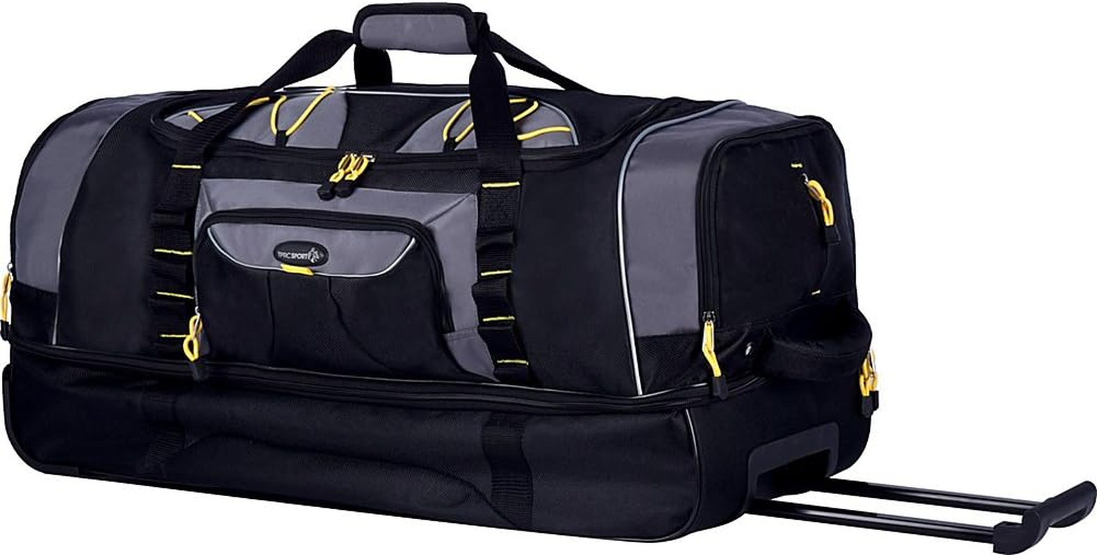 Sierra Madre II Upright Rolling Duffel Bag, Black/Gray, 30-Inch