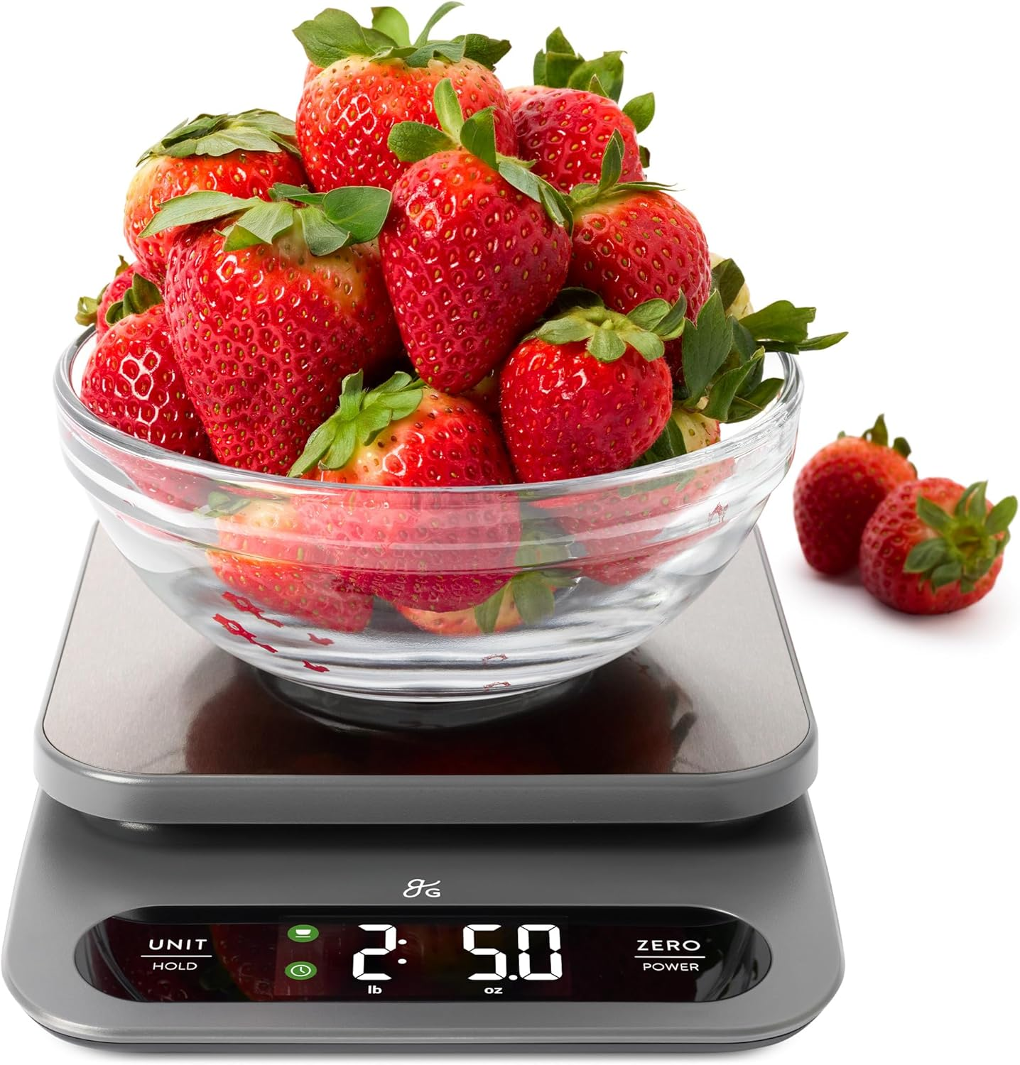 Digital Food Scale for Kitchen & Baking, 10Kg/22Lb High-Capacity Weight Scale with 1G Precision, Stainless Steel Platform, Hi-Def LCD, Ideal for Bread, Sourdough & Bulk Cooking