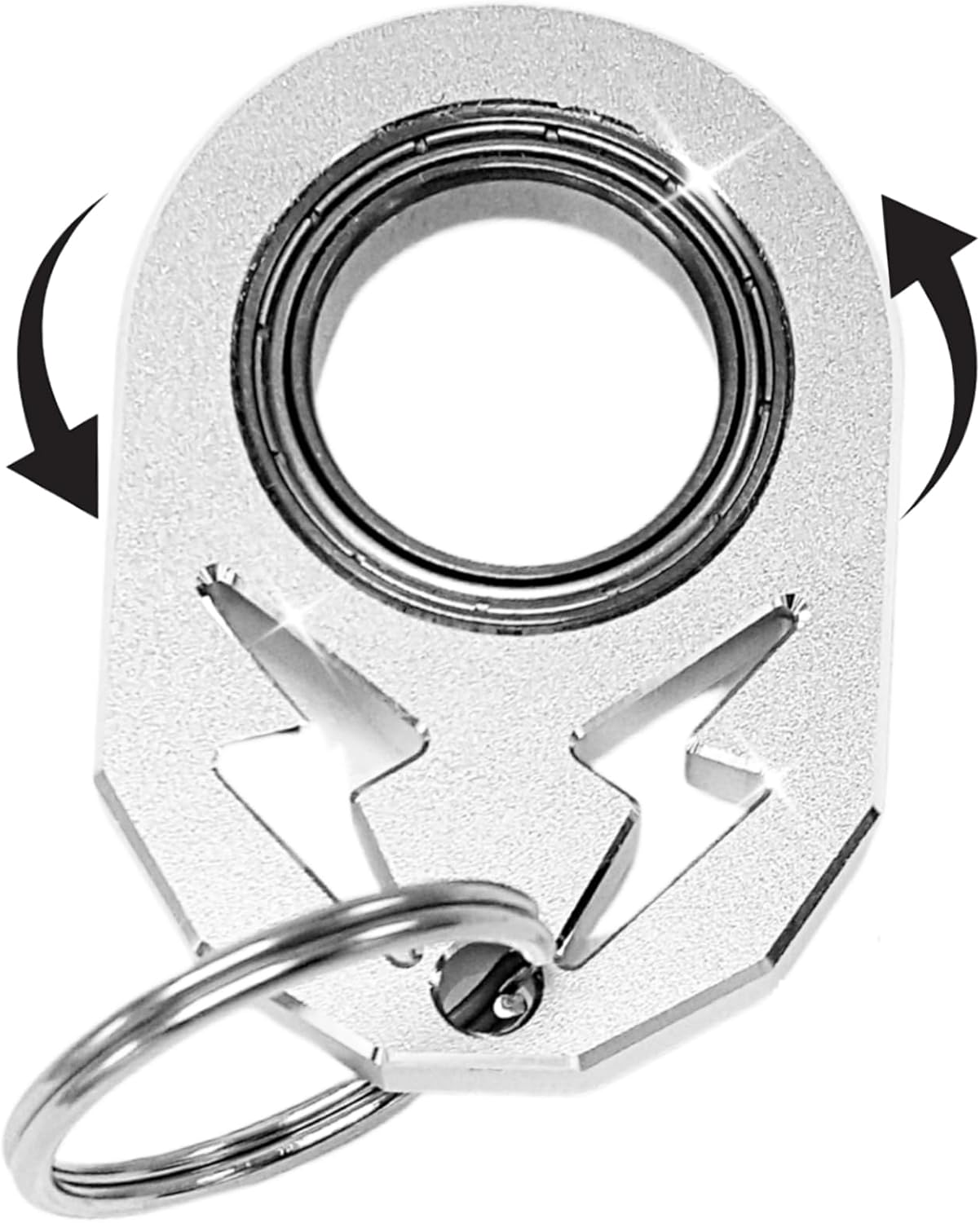 YIPUKIYI Keychain Spinner Fidget Ring metal Key Chain Spinner Fidget Ring typ... - Picture 16 of 16