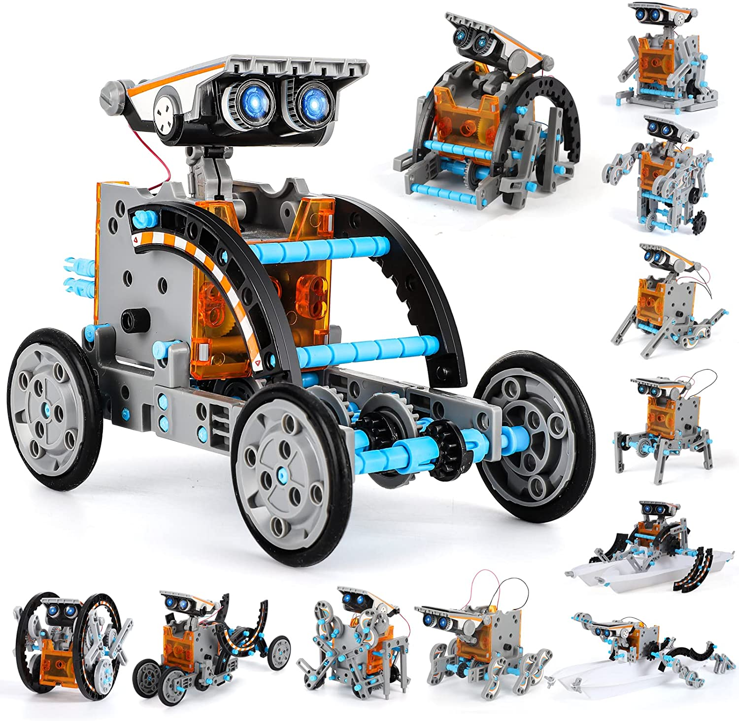 Solar Power Kits Toys for Boys Ages 8-13, STEM Robot Kit Toys Gifts for Kids 8 9 10 11 12 13 Years, Educational Building Science Experiment Set Birthday for Kids Boys Girls