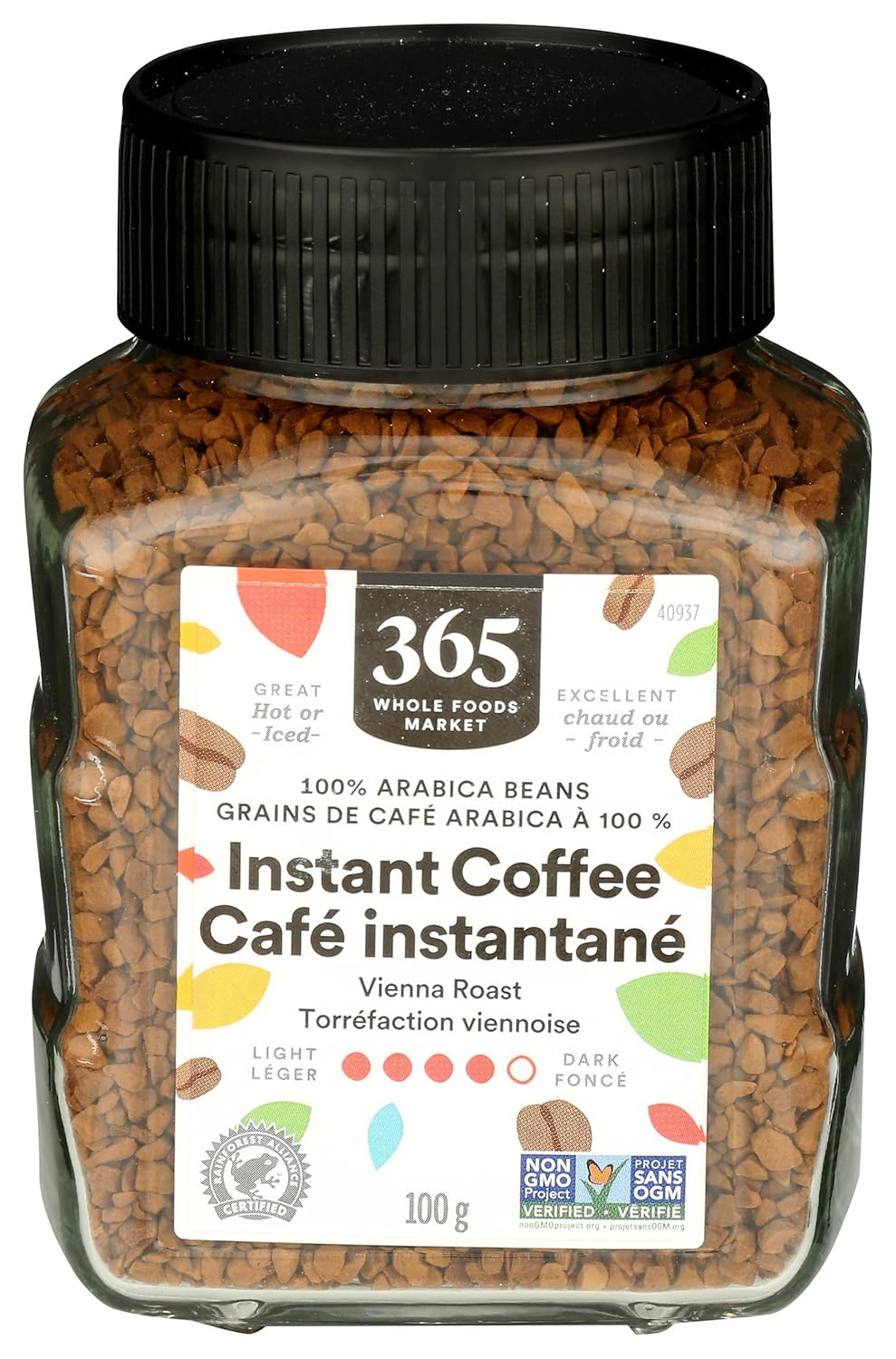 365 by Whole Foods Market, Instant Coffee, Dark Roast, 3.5 Ounce