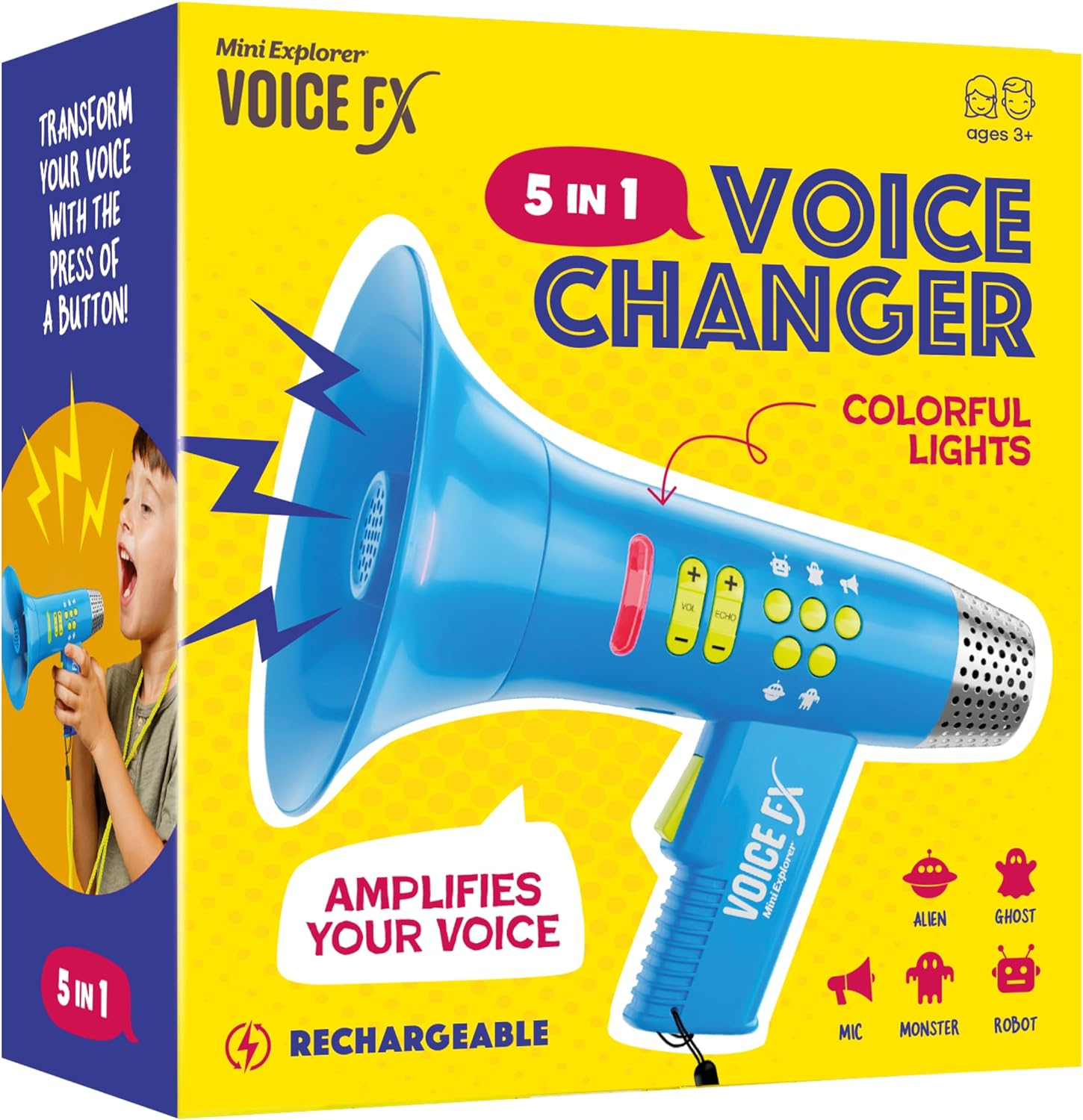 Voice Changer for Kids - Voice Changing Device for Boys & Girls Ages 3-8+ Olds - Easter, Birthday Gifts for 3, 4, 5, 7, 8 Year Old Boy - Cool Outdoor Toys Gift Ideas for Kid, Toddler
