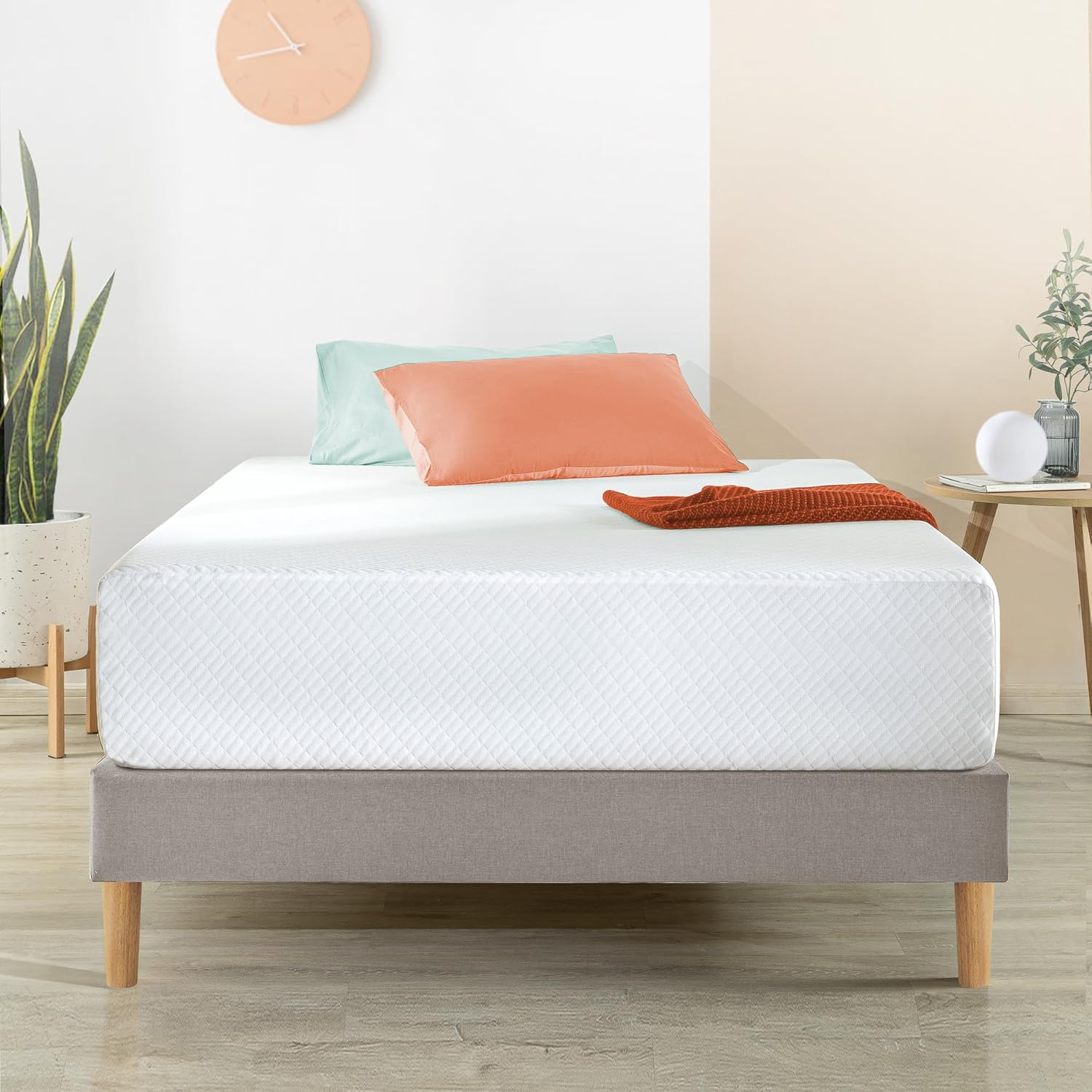 Zinus Deluxe Queen Mattress, Green Tea Pressure Pain Relief Memory Foam Mediu... - Picture 12 of 16