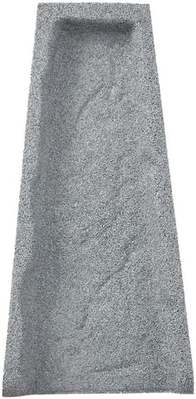 Premium Rubber Downspout Splash Block, Rain Guard, Stone Textured Drain Extender (3 Pack, Gray)