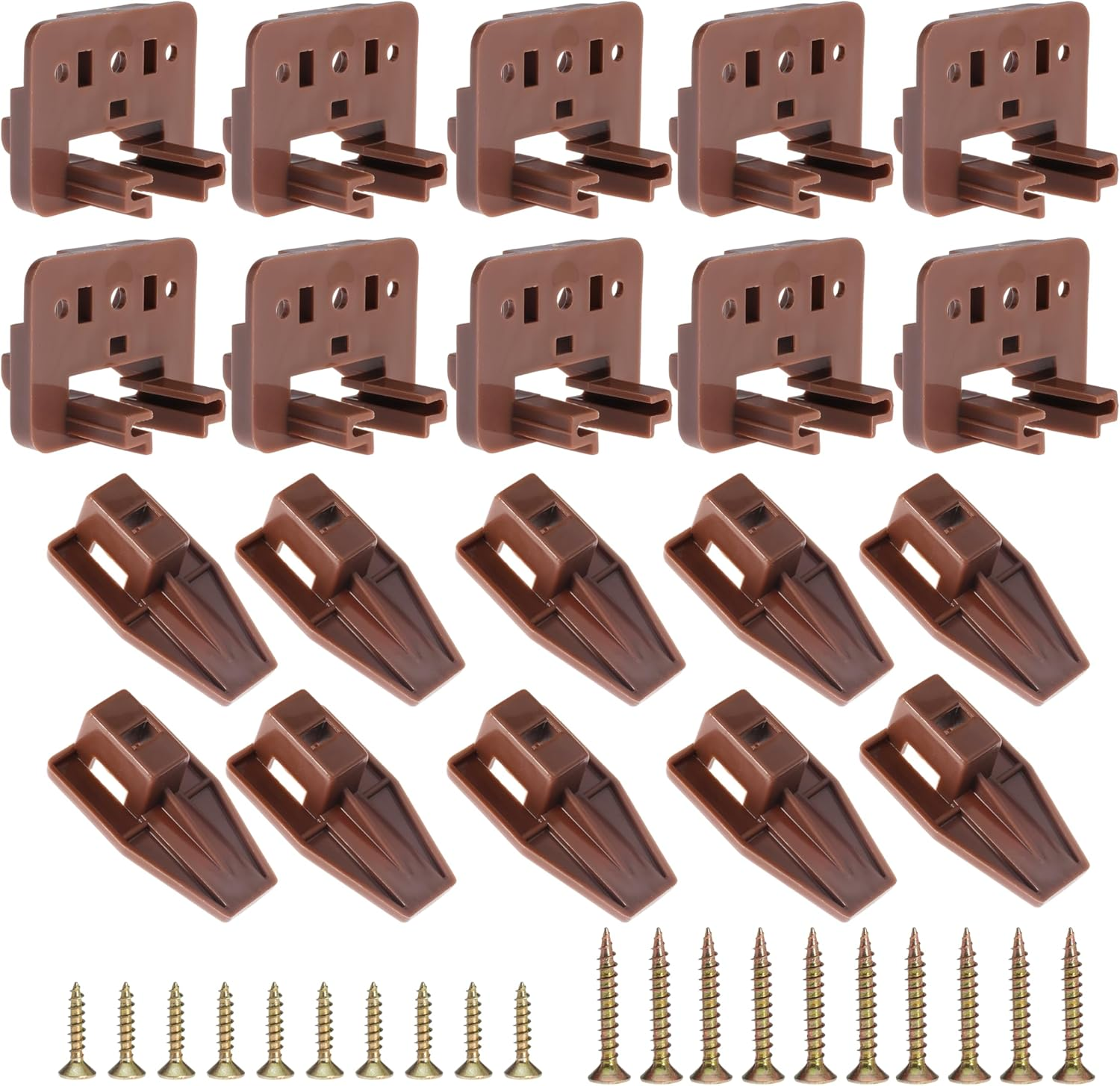 10PCS Drawer Slide Track Guide Glide for Center Mount Drawer for Dressers and for Nightstand for Kenlin for Rite-Trak 1 Drawer Systems (Please Check the Size before Purchasing)