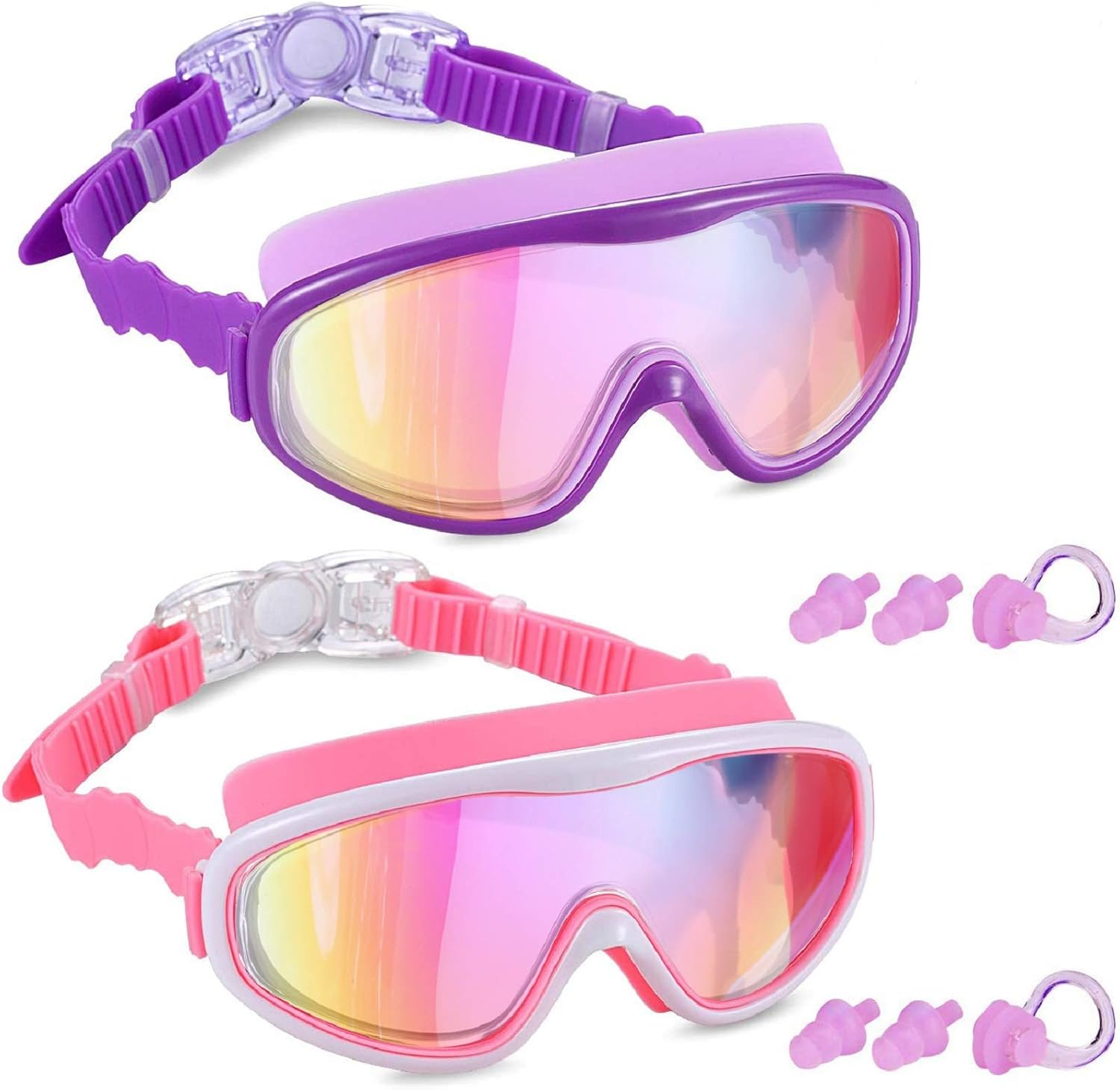 Young4us 2 Pack Kids Swim Goggles, Swimming Glasses for Children from 3 to 15... - Picture 10 of 17