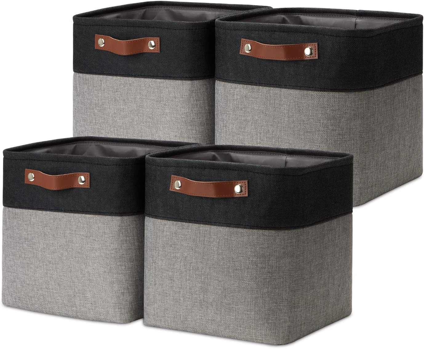 11X11 Cube Storage Bins for Cube Organizer, Foldable Cube Storage Bins Baskets for Organizing Home Office Closet Shelves Toy Nursery,Fabric Cube Baskets Bin for Home Organization