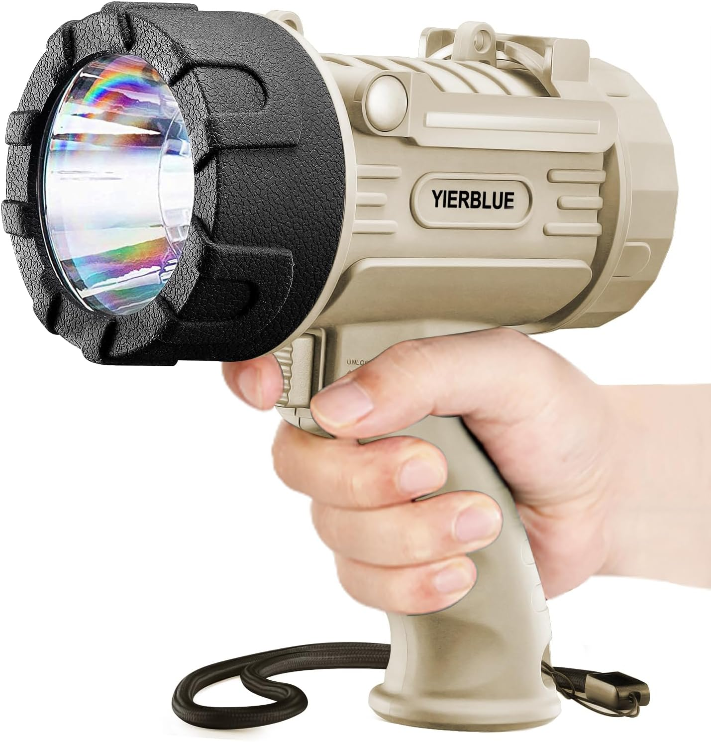 Super Brillante Led De Mano Foco De Linterna Recargable con tripode 100000LM