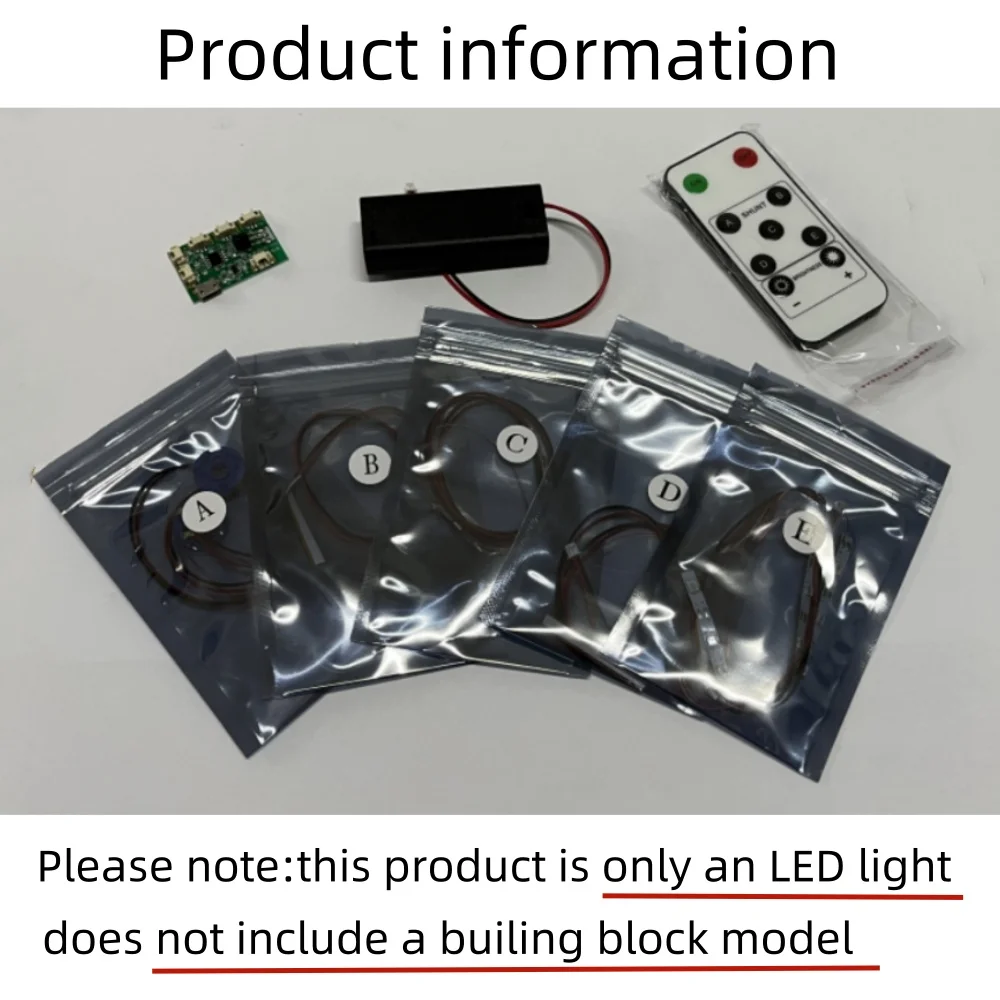BYB LED Light Kit for LEGO 21061 Notre-Dame De Paris Building Blocks Decorative Lamp Remote Control Not Include Lego Building