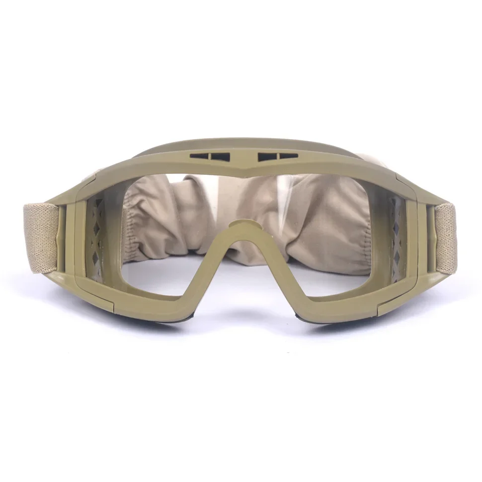 Tactical Goggles Mountaineering Shooting Sunglasses Windproof Sand Control Motocross CS Glasses 3 Lenses Replaceable Motorcycle