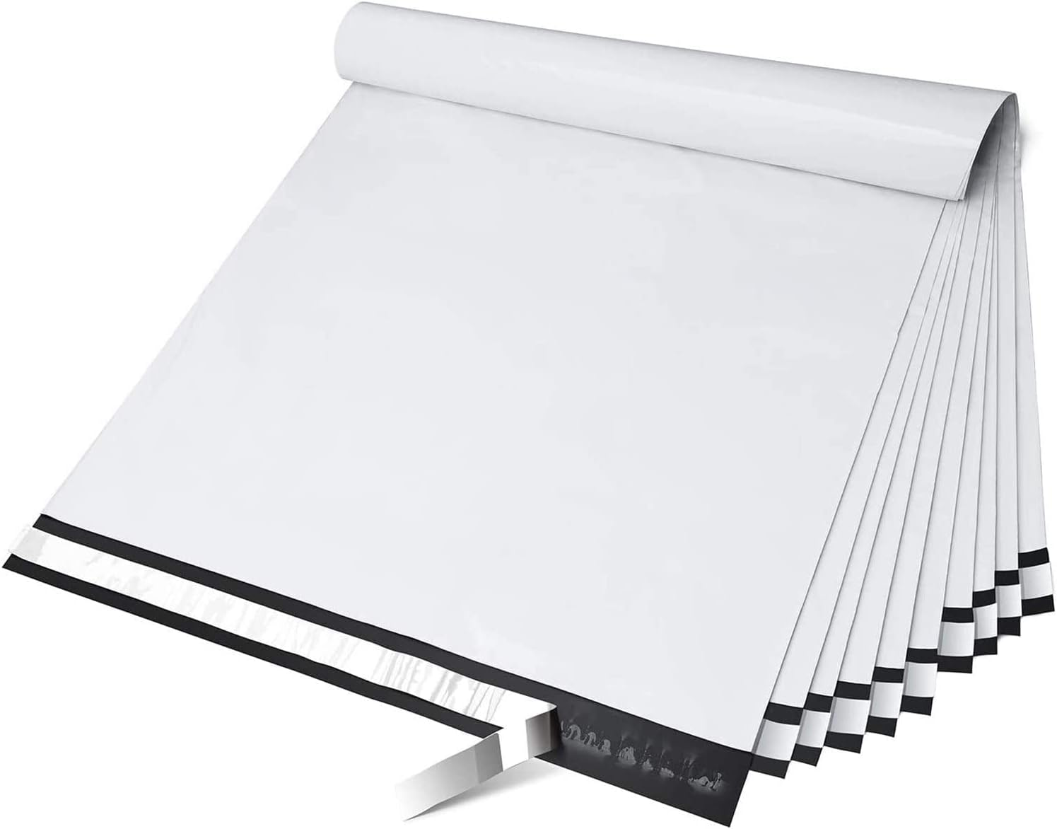 Large Poly Mailers 24X24 Inch 100 Pcs, Waterproof Shipping Bags for Clothing, Strong Adhesive Shipping Envelopes for Small Business Suppliers, Self Seal Mailers Poly Bags Mailing Bags White