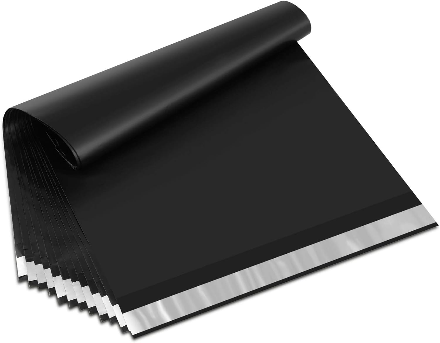 Poly Mailers 14.5X19 Inch Black 100 Pack Large Shipping Bags #7 Strong Thick Mailing Envelopes Self Sealing Adhesive Waterproof and Tear Proof Boutique Packaging  for Clothing