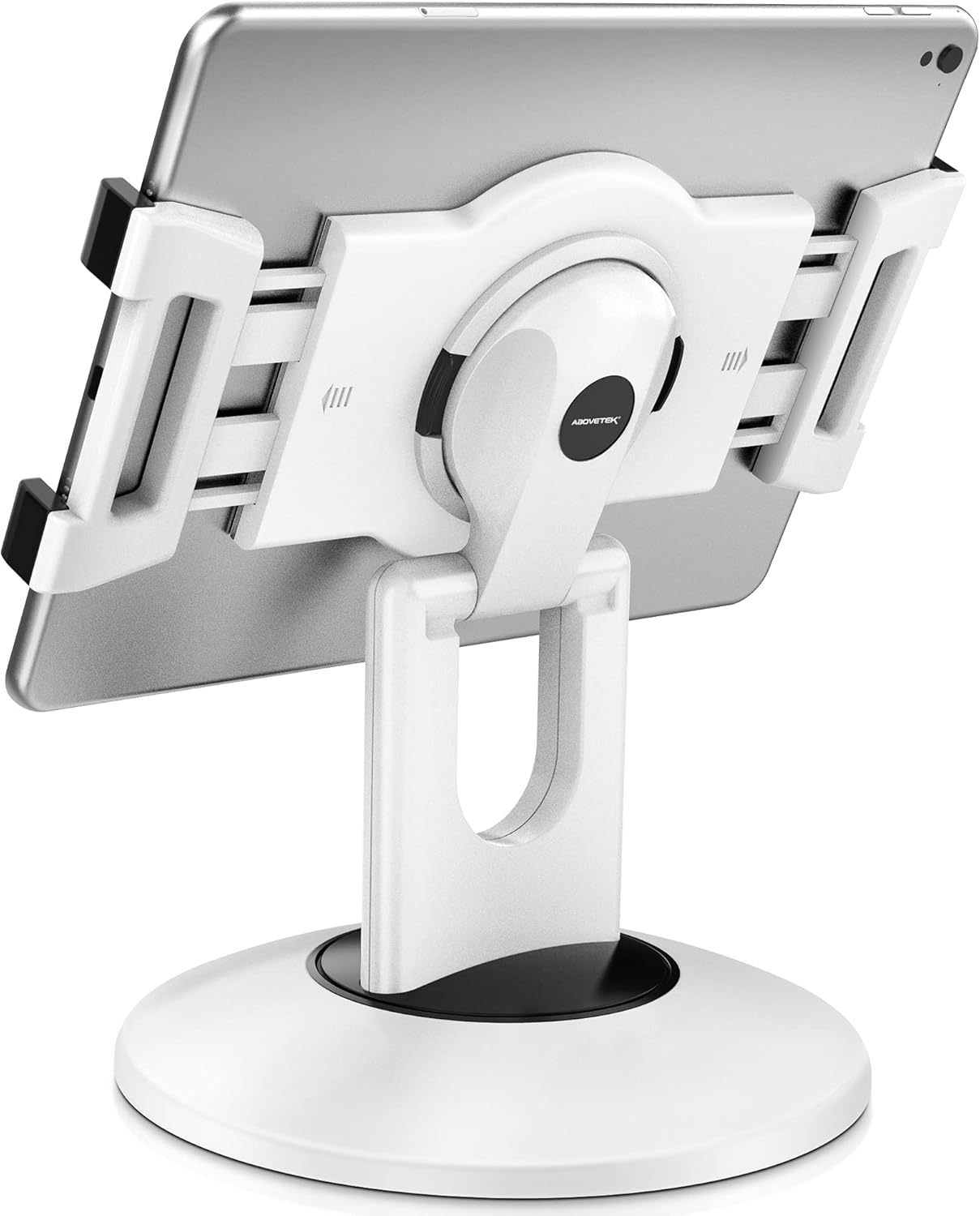 Abovetek Retail Kiosk Ipad Stand, 360° Rotating Commercial POS Tablet Stand, Fits 6