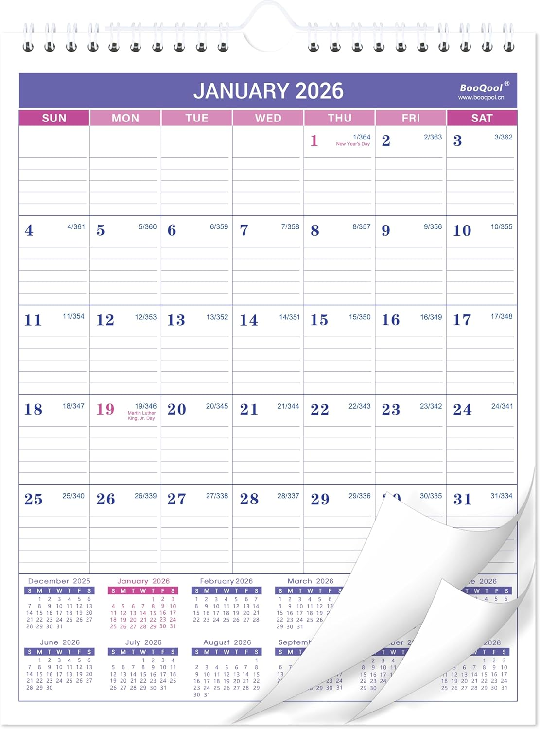 2026 Wall Calendar - Small Wall Calendar 2026, JAN 2026 - DEC 2026, 8.5