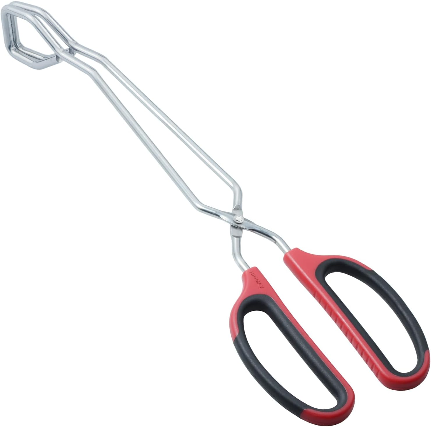 Stainless Steel Scissor Tongs with Comfort-Grip Handles for Cooking