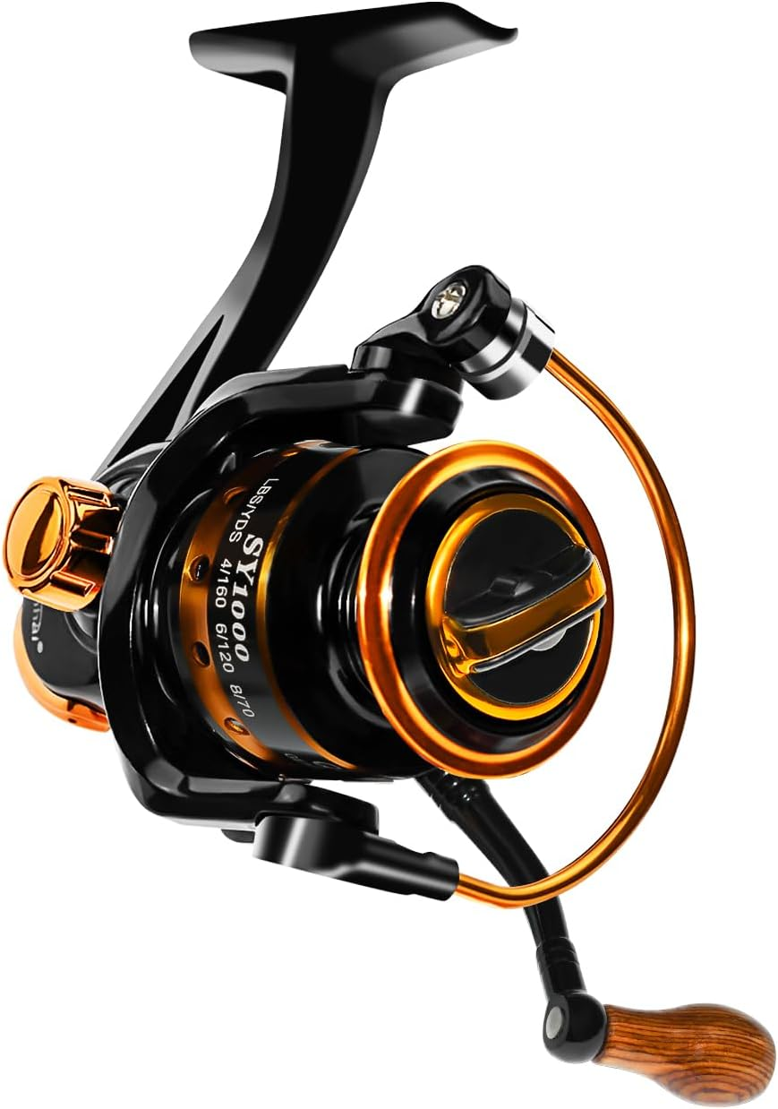 Summer and Centron Spinning Reels, 12 +1 BB Light Weight & Ultra Smooth Reel for Ice/Summer 3000/1000 Fishing Reel by QINGLER
