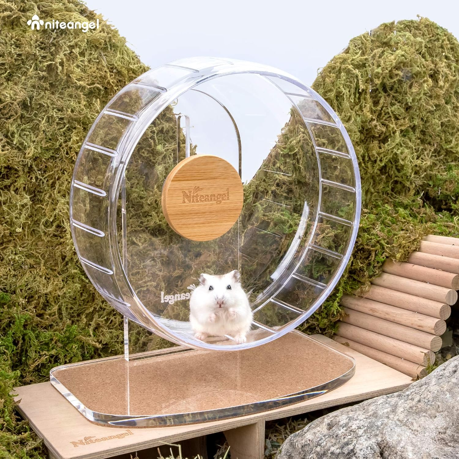 Niteangel Super-Silent Hamster Exercise Wheels: - Quiet Spinner Hamster Runni... - Picture 5 of 22
