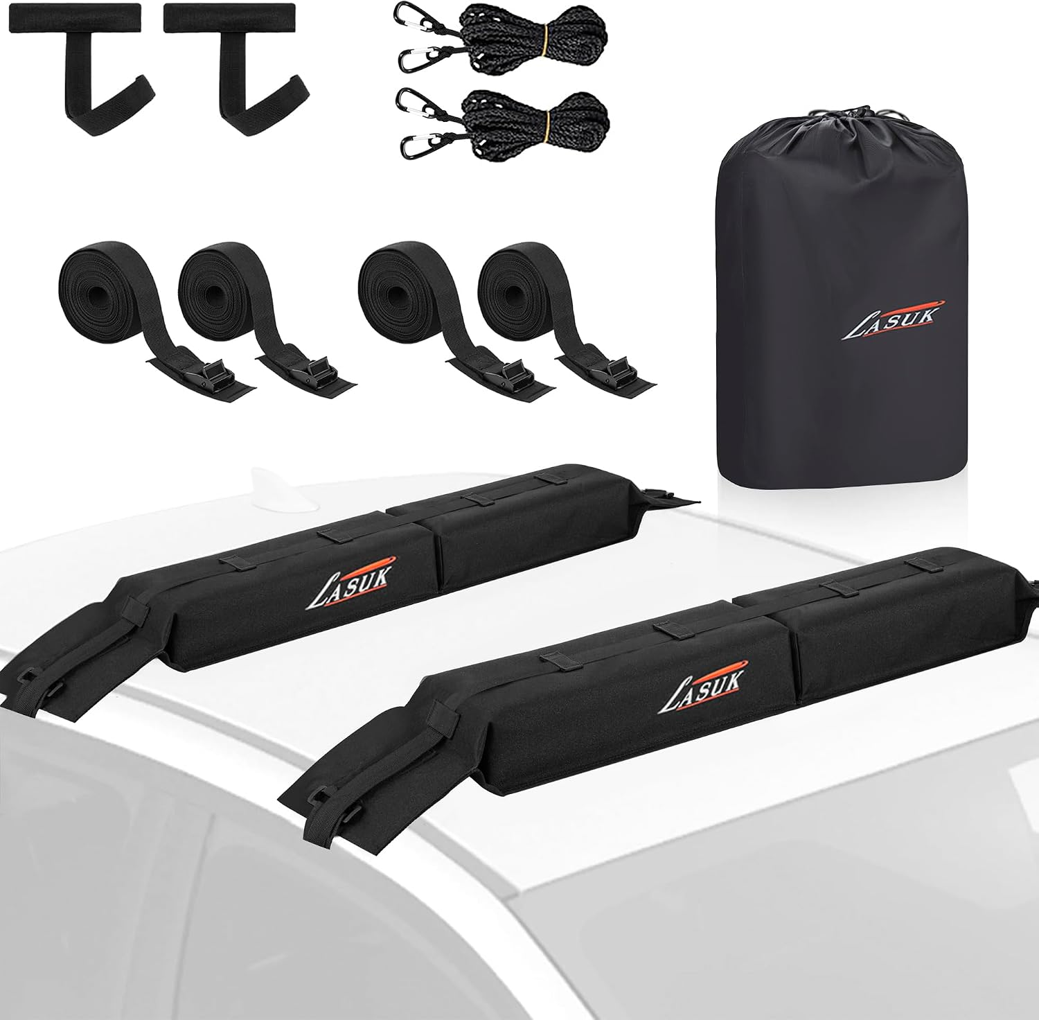 Soportes suaves universales de techo para kayak tabla de surf y snowboard
