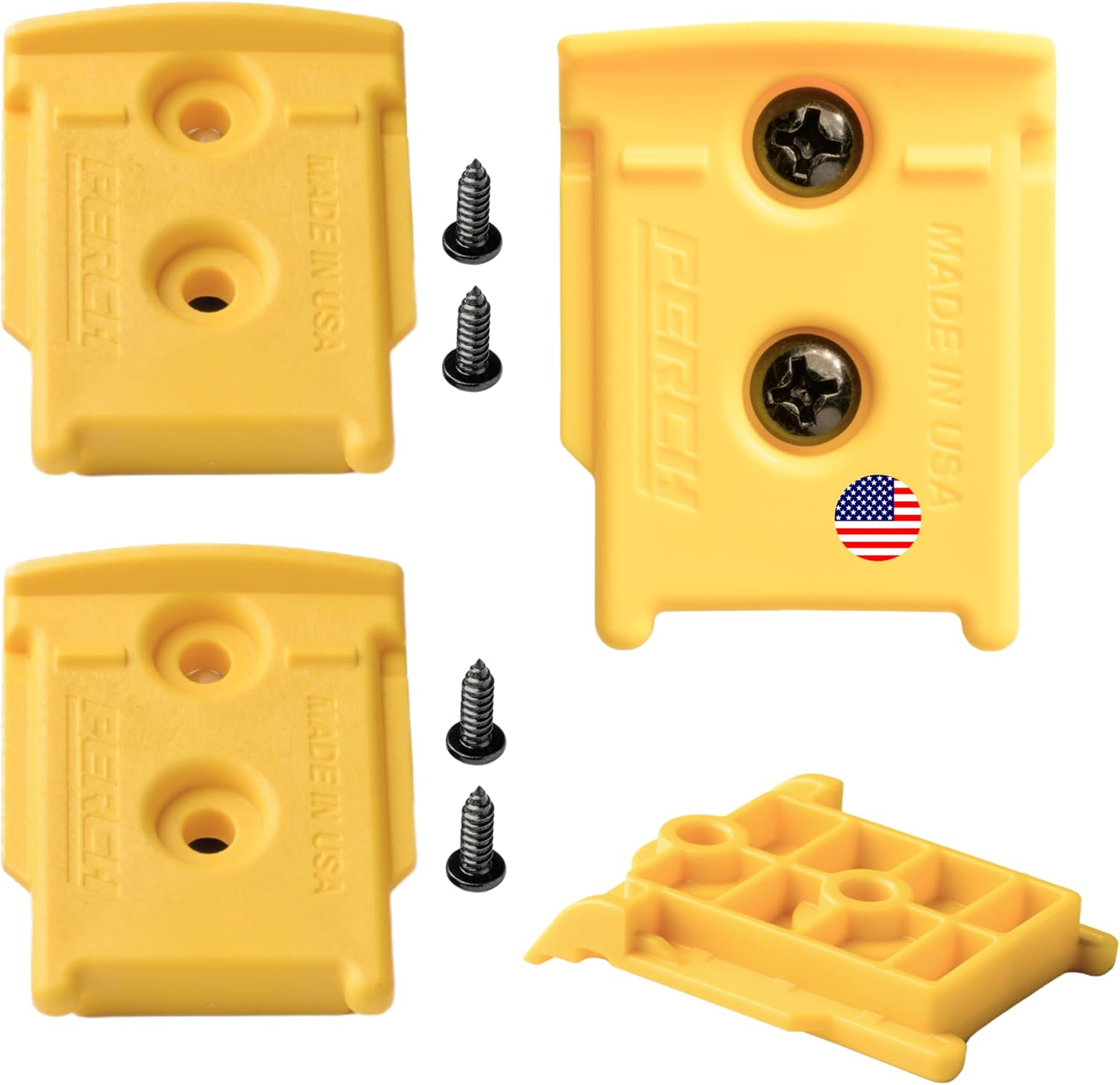 3 Pack Tool Holder Wall Mount for Dewalt 20V/60V Cordless Tools - Snap Fit Drill Holder Wall Mount for Dewalt Tool Hanger with 6 Screws - Easy to Install, Screw in and Lock