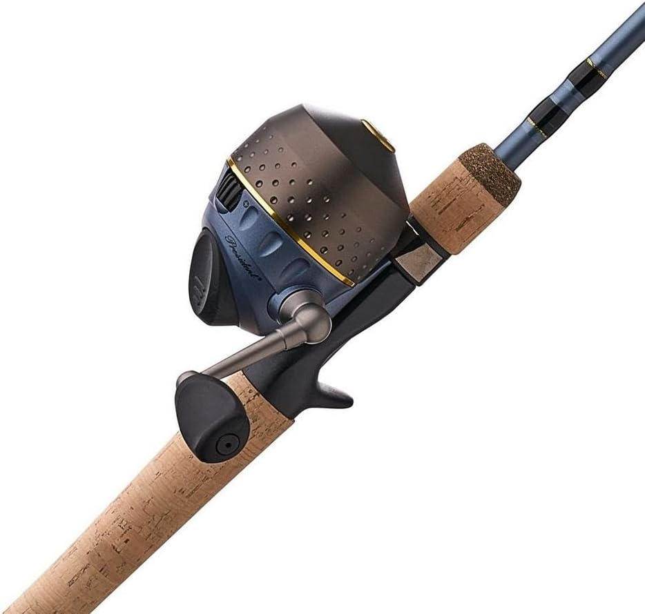 Pflueger PRESSC-606L2CBO President Spincast Combo Fishing Reel Rod