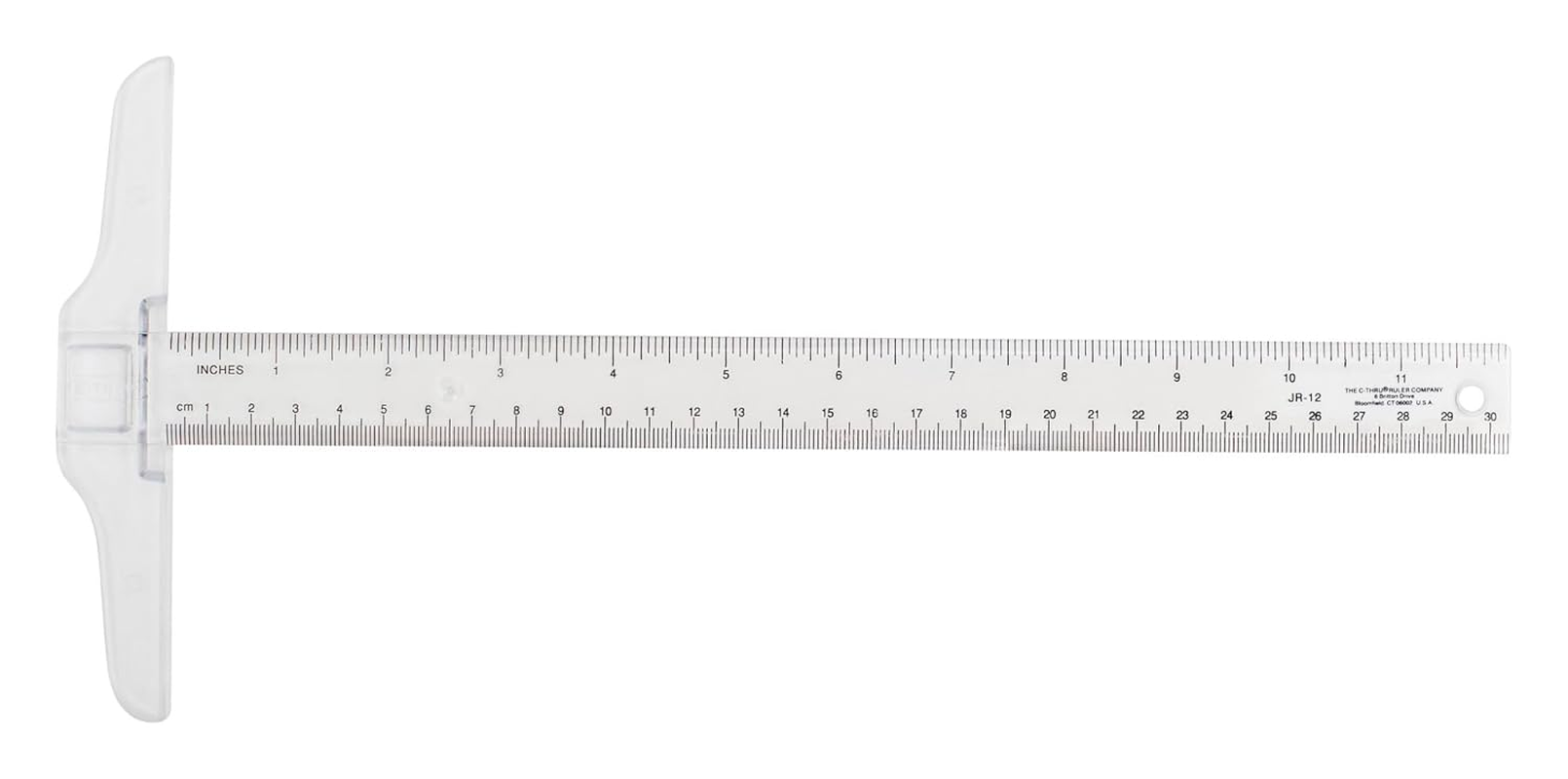 ‎JR-12 Small Plastic T-Square for Drawing, DIY, Crafts, 12In/30Cm