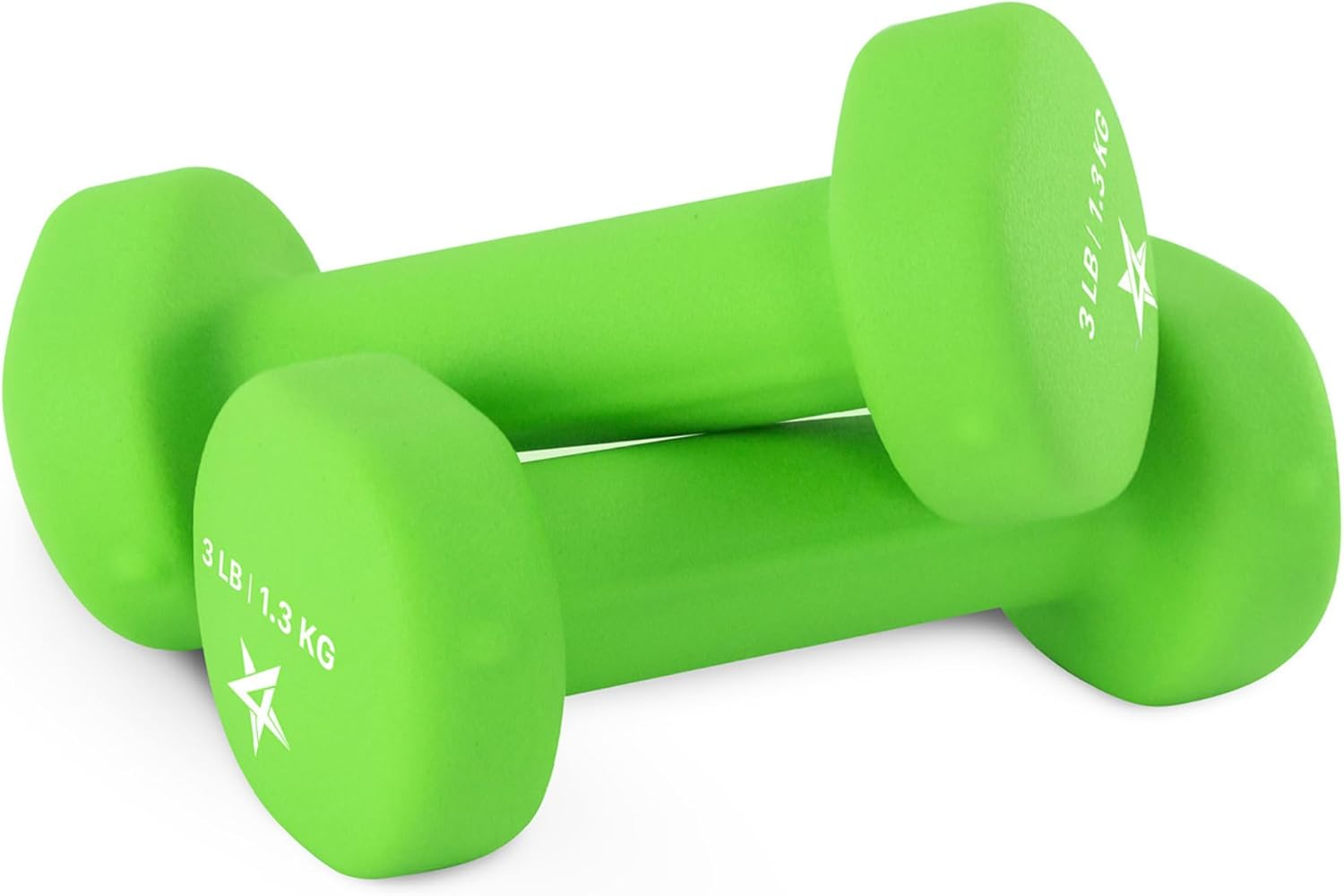Yes4All Neoprene Coated Dumbbell Hand Weight Sets of 2 - Multiple Weight Options with 15 Colors, Anti-Roll, Anti-Slip, Hexagon Shape