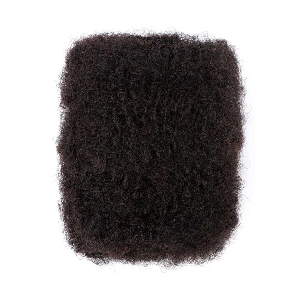 Premium Afro Kinky Bulk Human Hair 100%, Afro Kinkys Human Hair Bulk for Dreadlock Extensions, Repair Locs, Create Dreadlocks. Can Dye and Bleach, 8 Inch 30G/Pack