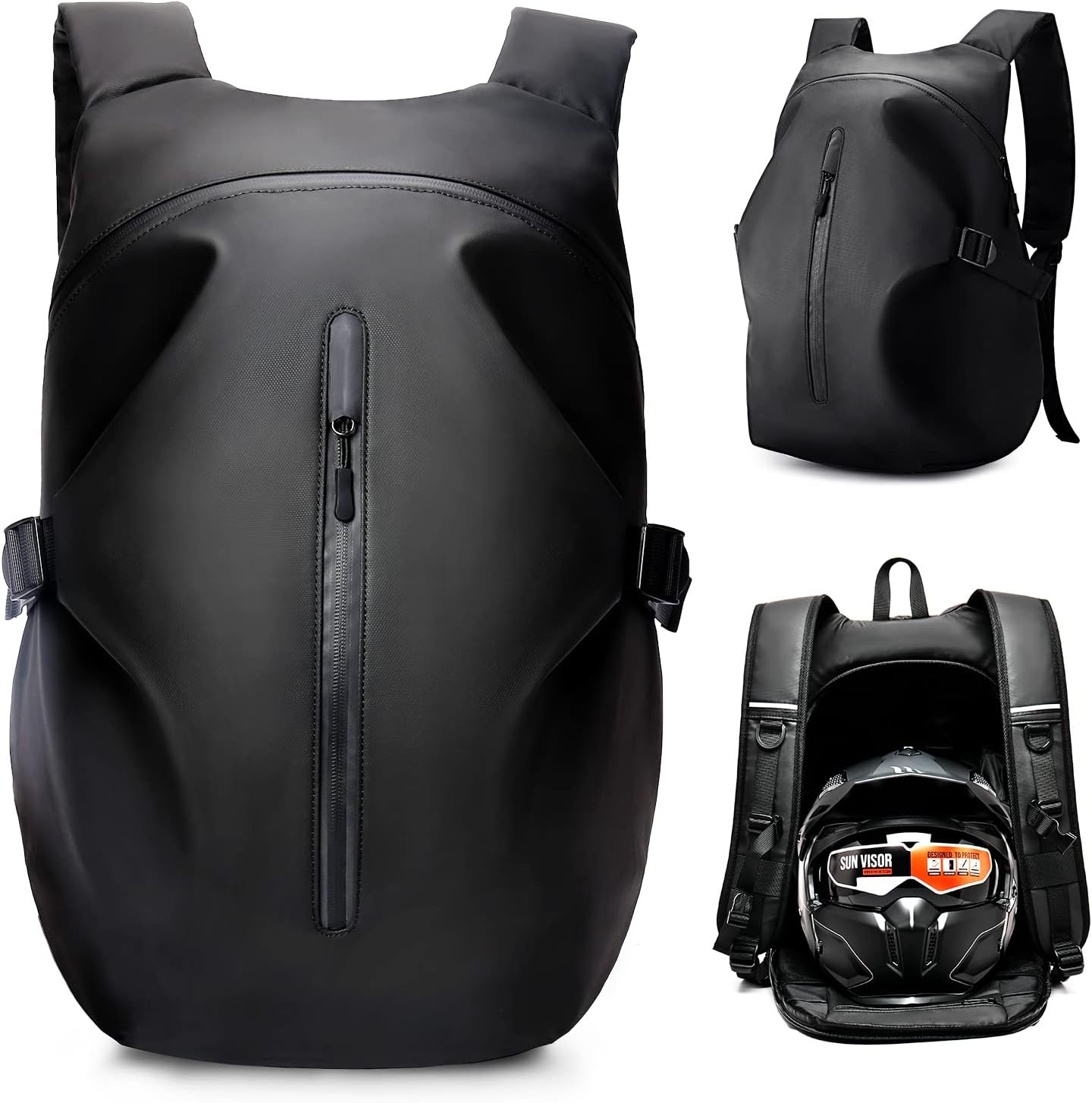 WEPLAN Motorcycle Backpack ,Waterproof Helmet Backpack for Men,Motorcycle Acc... - Picture 10 of 14