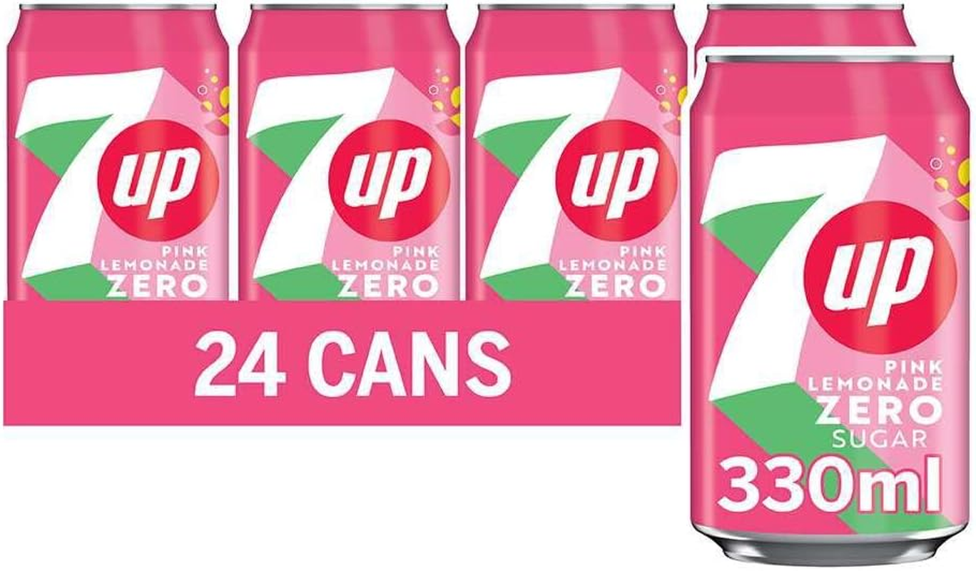 Zero Pink Lemonade, 330Ml Can (Pack of 24)