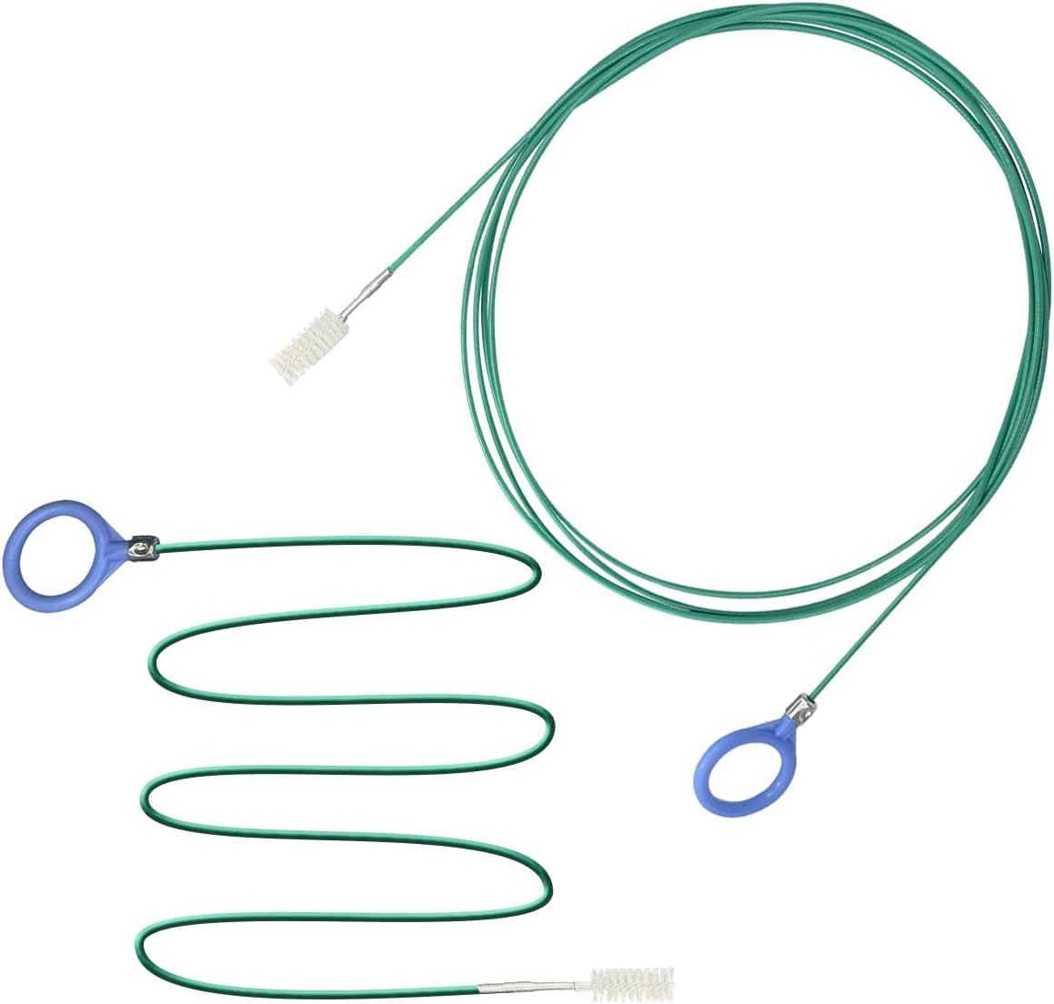 2 Pack 8 Inch Long Flexible Tube Cleaning Brush,Flexible Drain Brush Tube Slim Drain Dredging Tool,Suitable for Cleaning Feeding Tubes & Air Tube Hose and Racking Lines