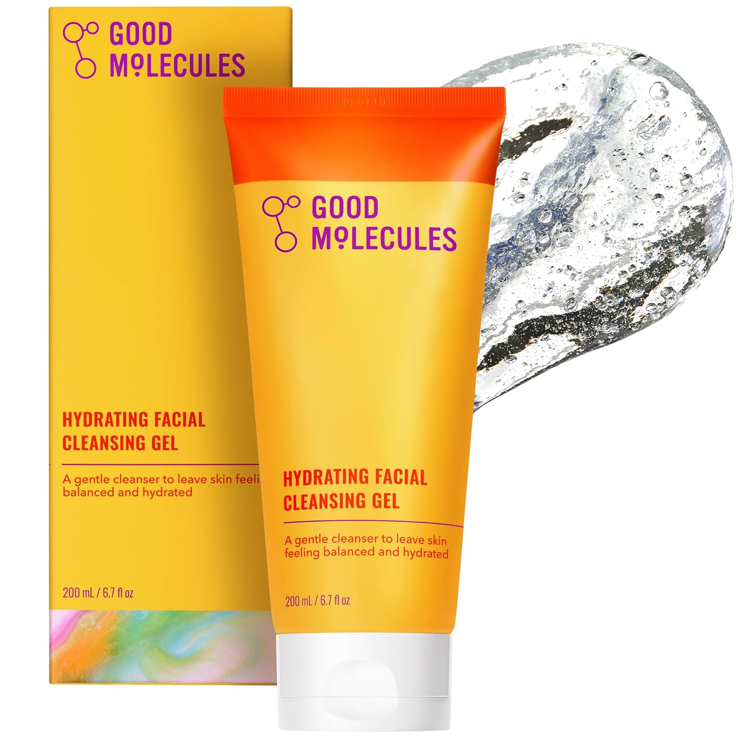 Hydrating Facial Cleansing Gel - Face Wash with Rosewater and Pineapple Extracts to Brighten, Cleanse, and Moisturize - Facial Cleanser, Skin Care