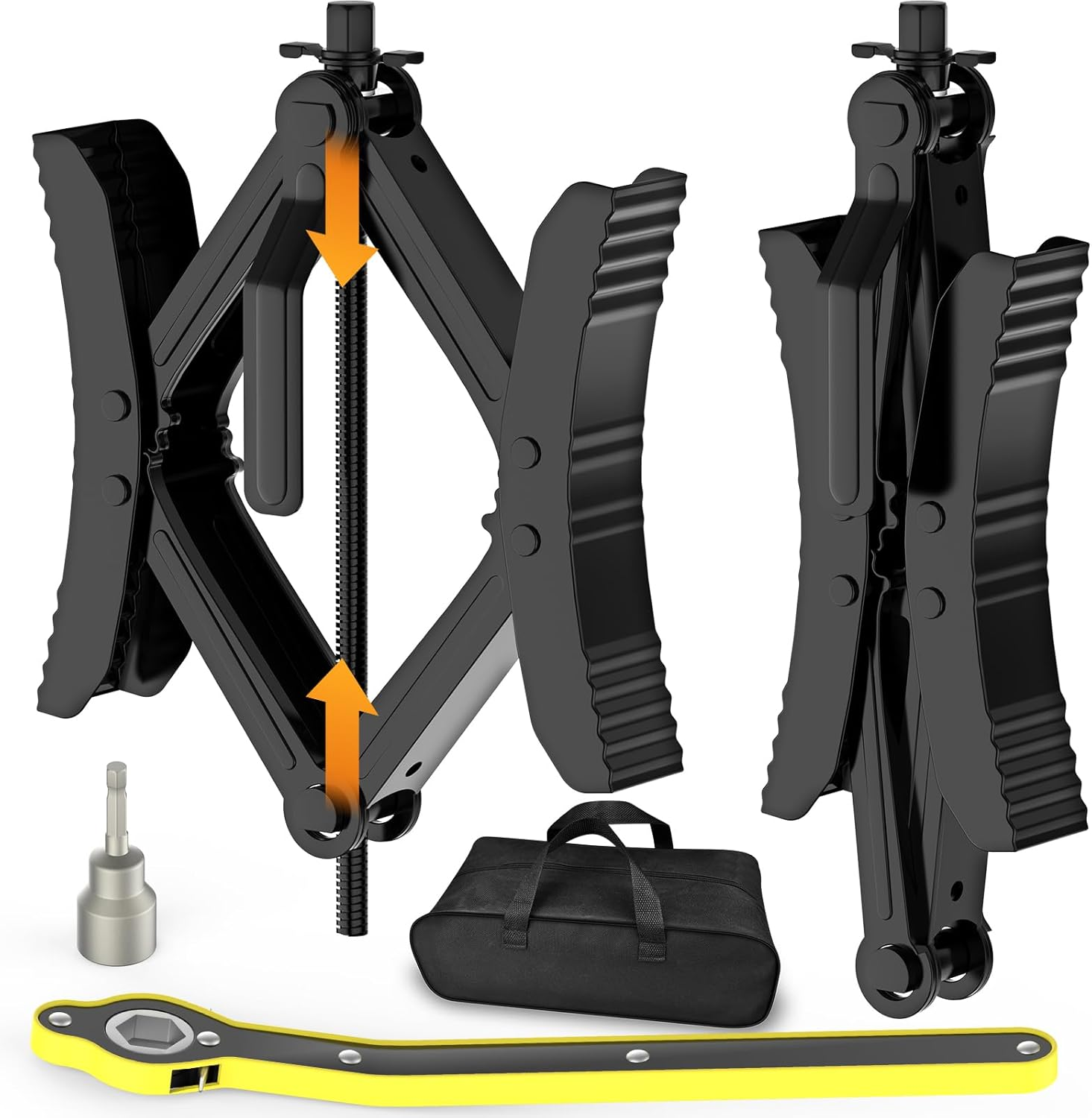 Camper Wheel Chock Stabilizer 2 Sets for RV Travel Trailer Heavy Duty X-Shaped RV Chocks Anti-Move Tire Wheel Chock, Fits 3.5
