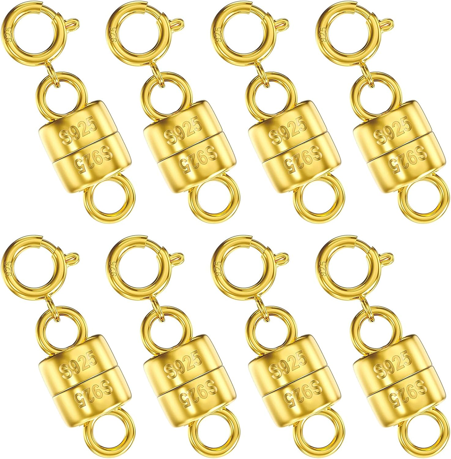 Qulltk 925 Sterling Silver Magnetic Necklace Clasps and Closures,Mini Bracele... - Picture 8 of 18